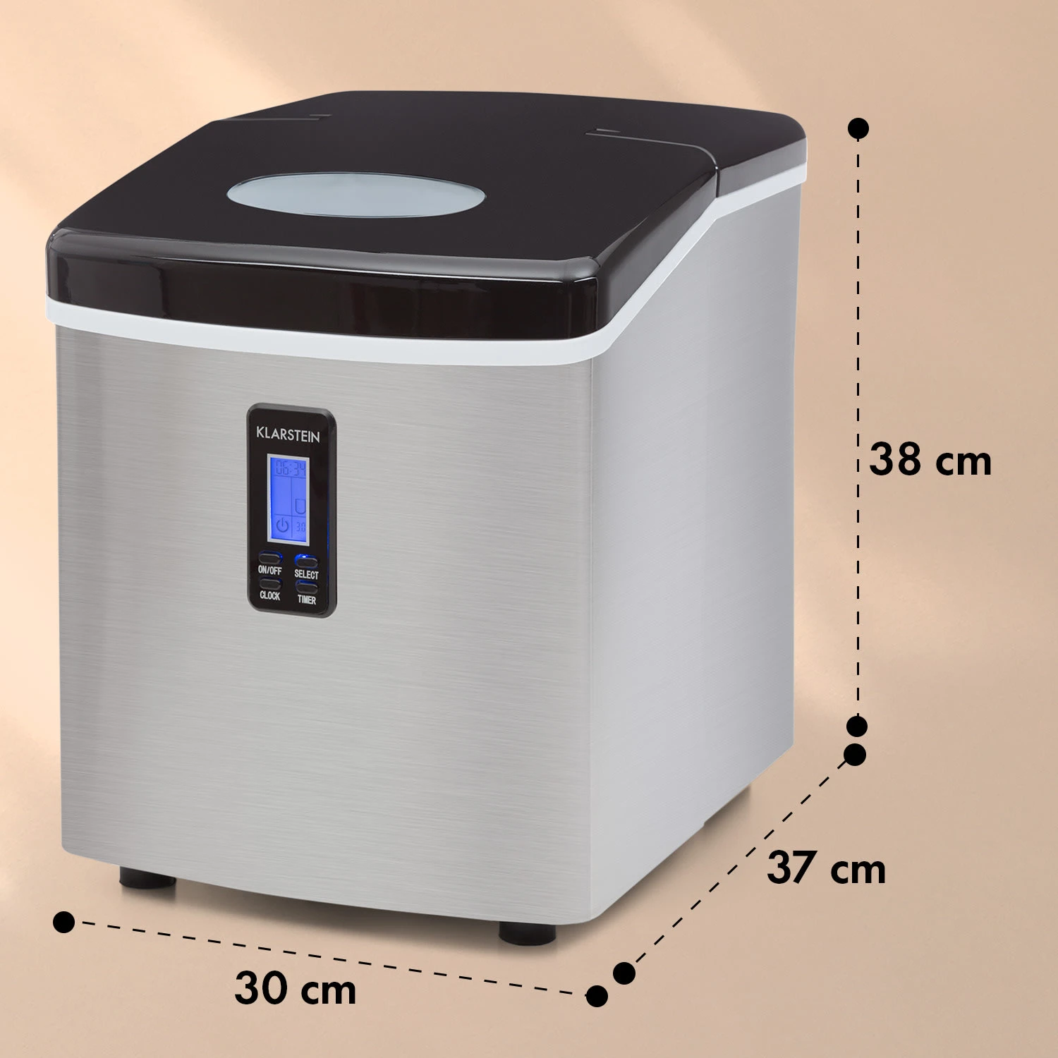 Mr. Black-Frost Eismaschine 150W Edelstahl Schwarz 15kg - Image 7