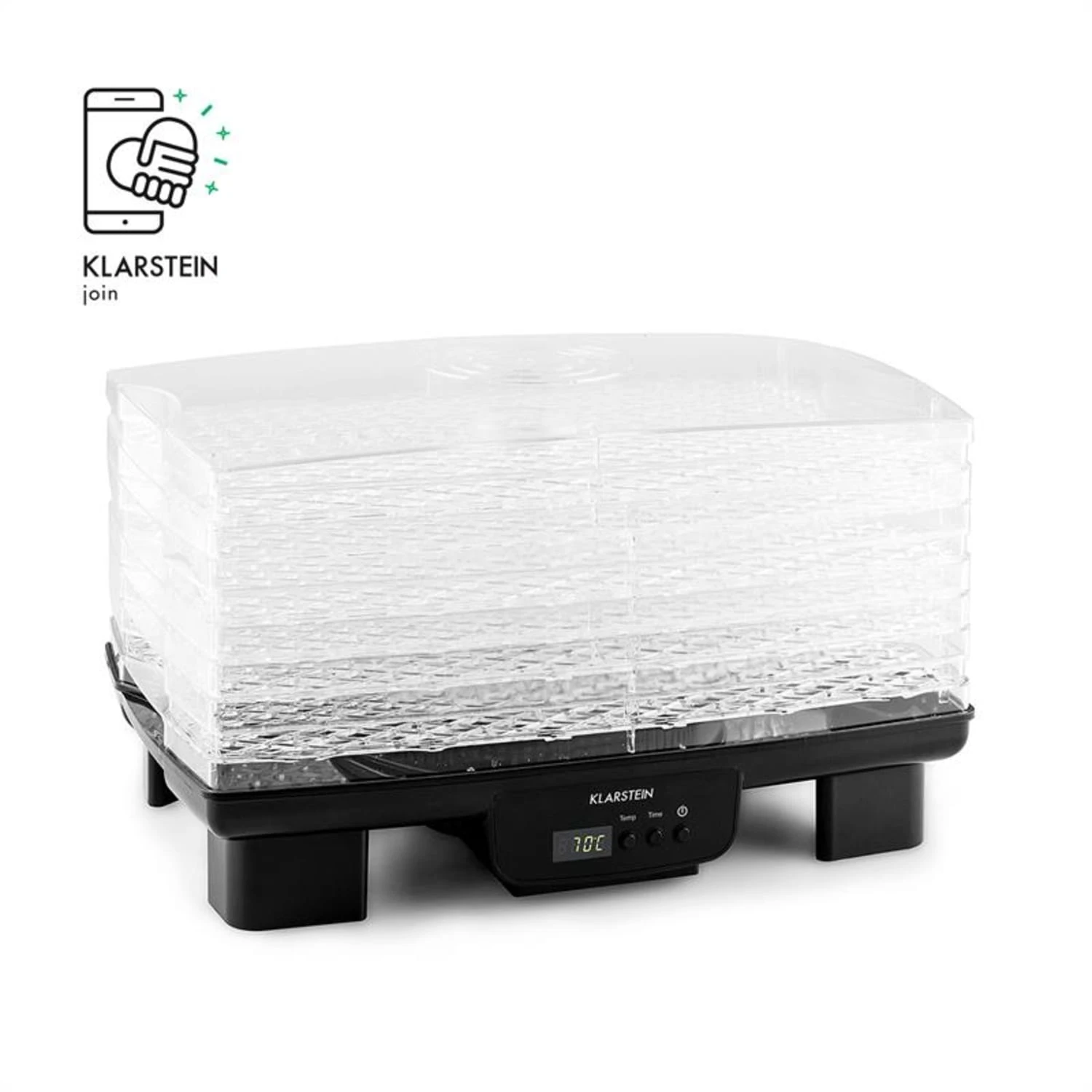 Bananarama Dörrautomat Schwarz 550W Trockner Dehydrator 6 Etagen - Image 3