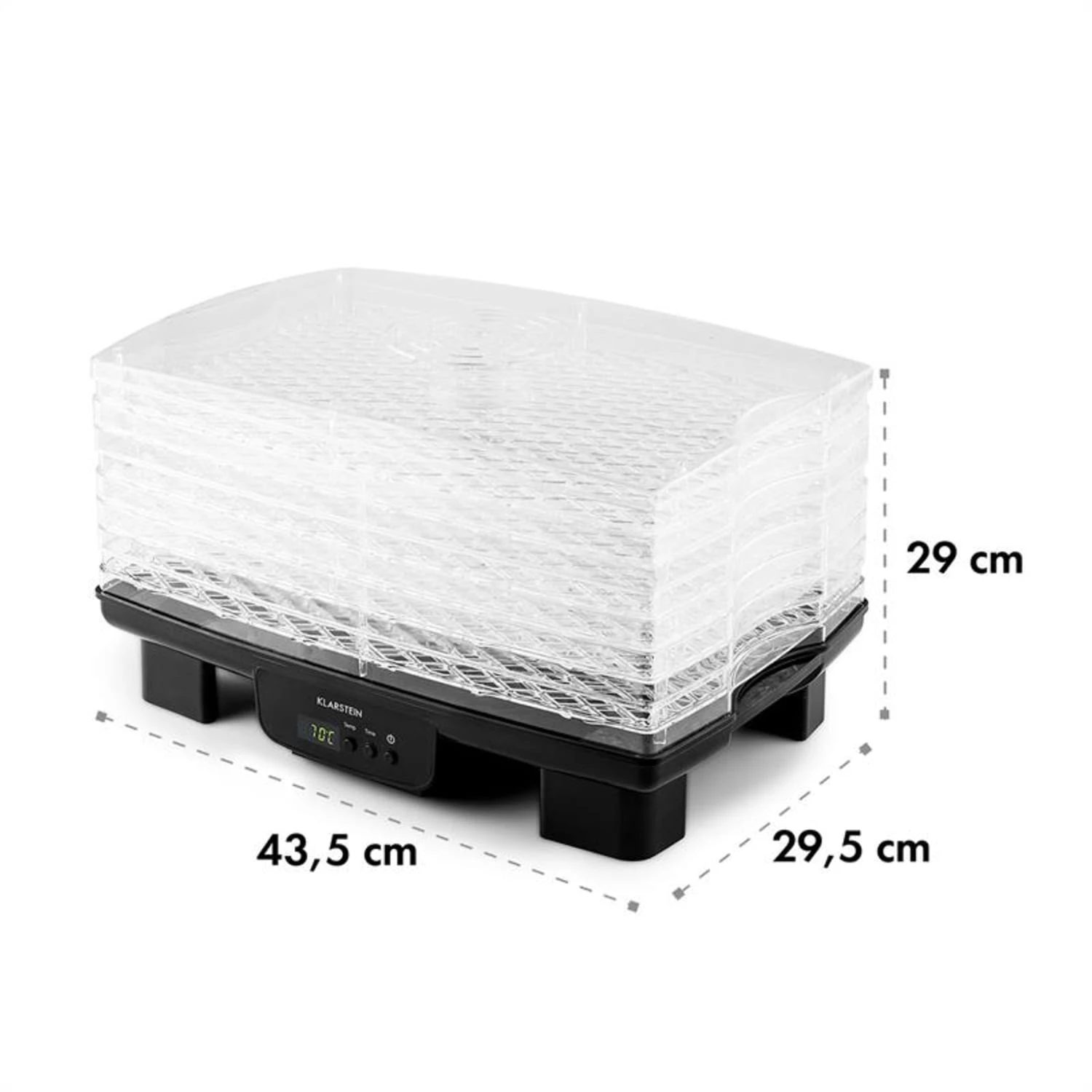 Bananarama Dörrautomat Schwarz 550W Trockner Dehydrator 6 Etagen - Image 8