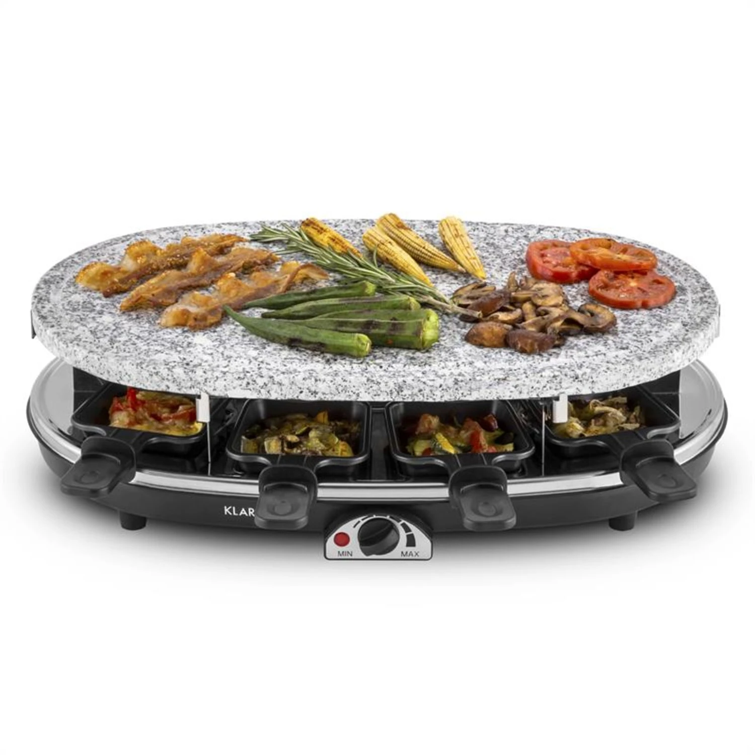 Steaklette Raclettegrill 1500 W Granit-Natursteinplatte 8 Personen - Image 3