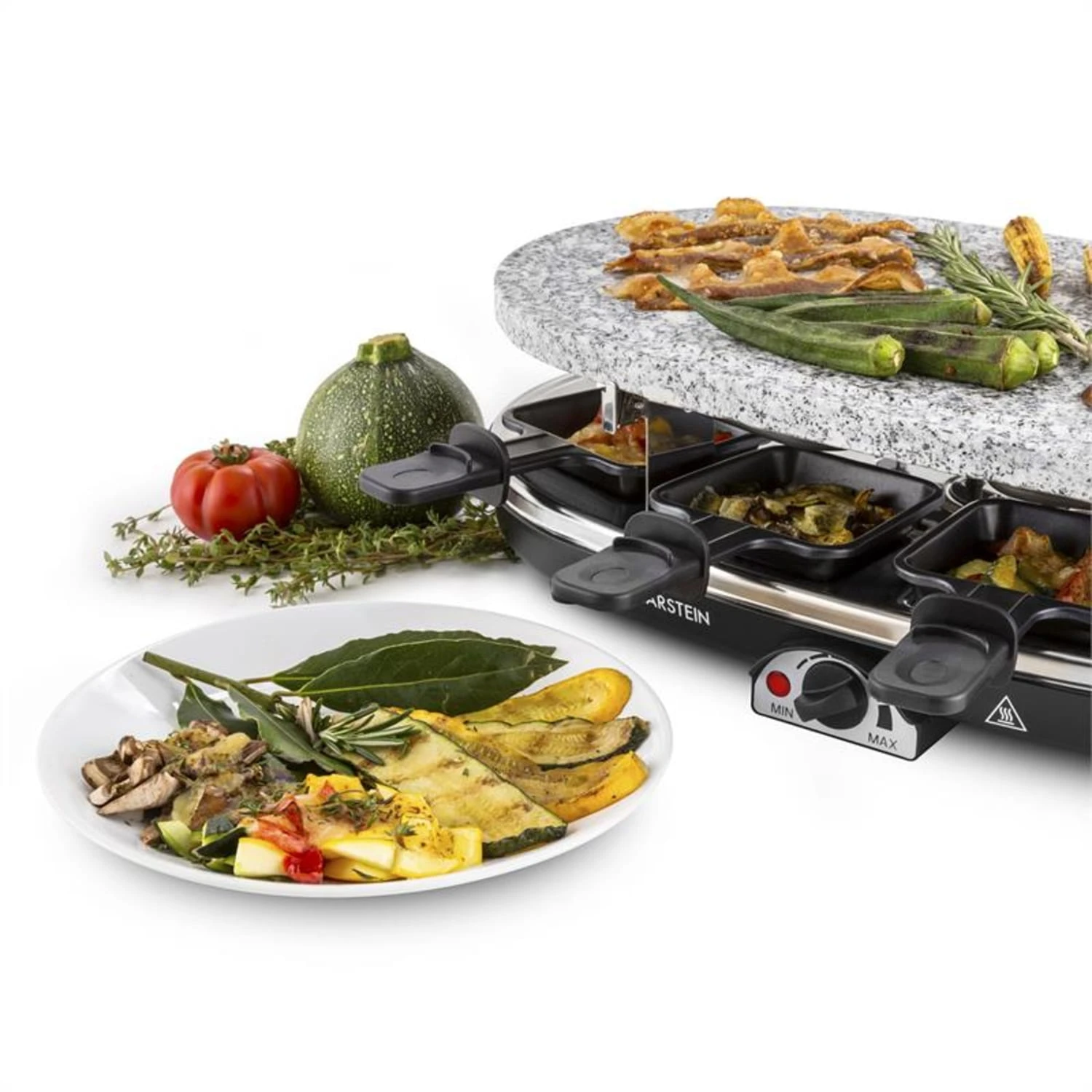 Steaklette Raclettegrill 1500 W Granit-Natursteinplatte 8 Personen - Image 5