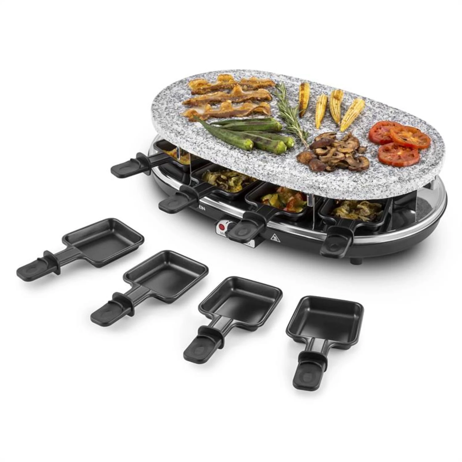 Steaklette Raclettegrill 1500 W Granit-Natursteinplatte 8 Personen - Image 7