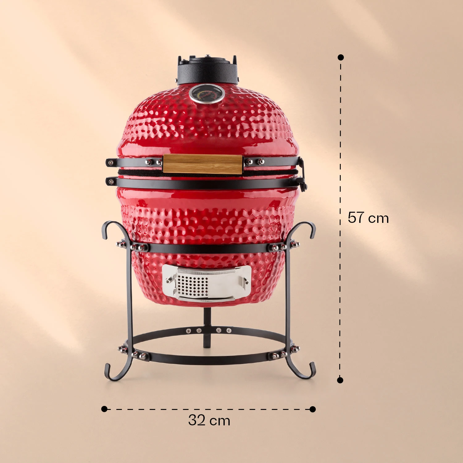 Princesize Kamado-Grill Keramikgrill Edelstahl-Grillrost Smoker BBQ - Image 6