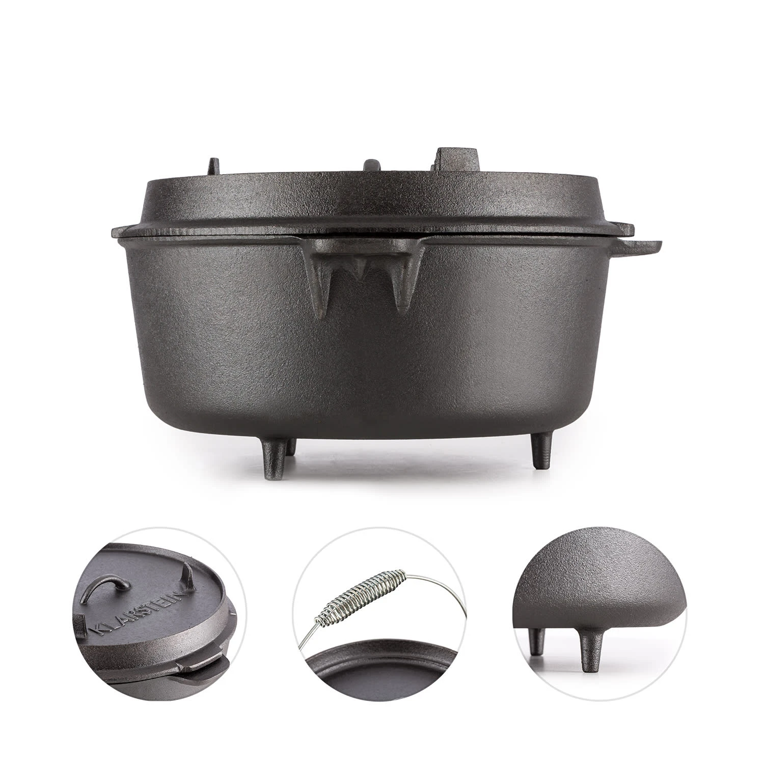 Hotrod 145 Dutch Oven BBQ-Topf 12 Qt / 11,4 Liter Gusseisen Schwarz - Image 4