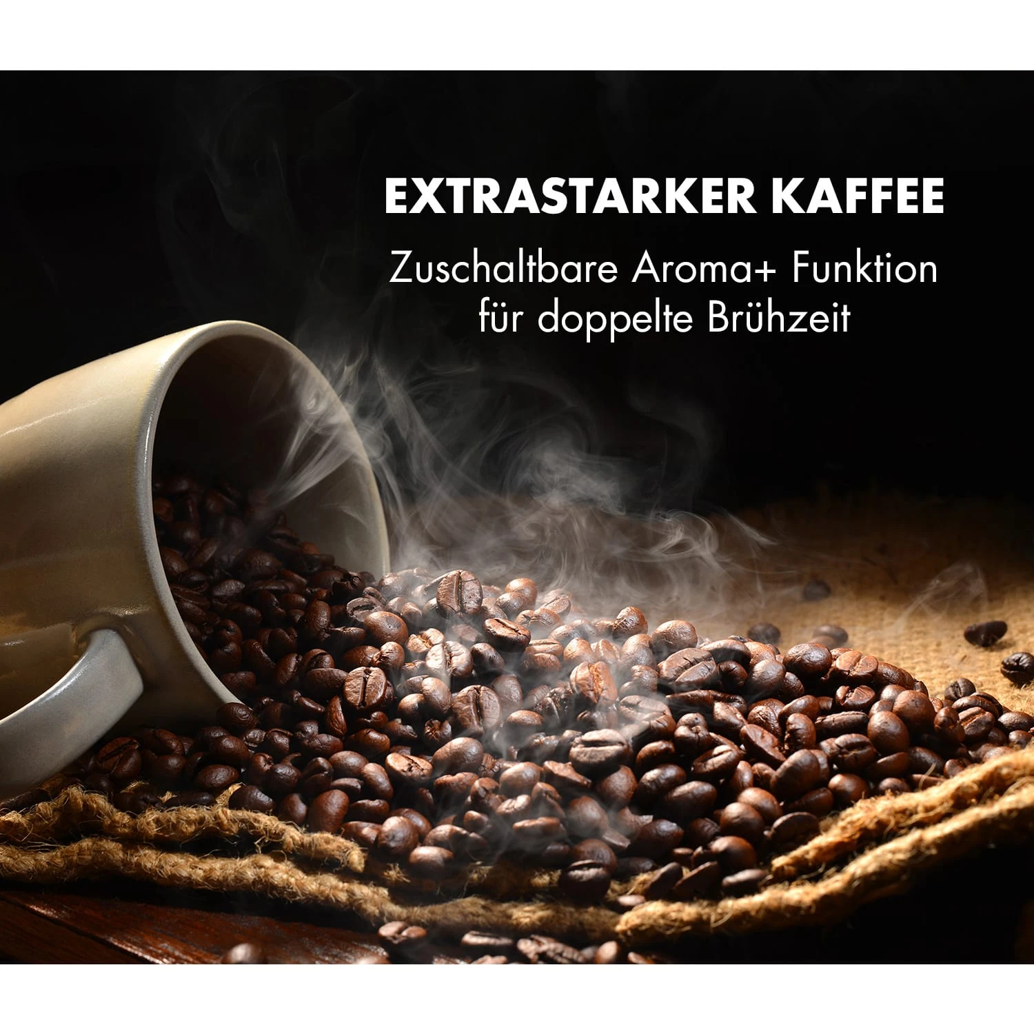 Aromatica X Kaffeemaschine Mahlwerk Glaskanne Aroma+ Edelstahl - Image 4