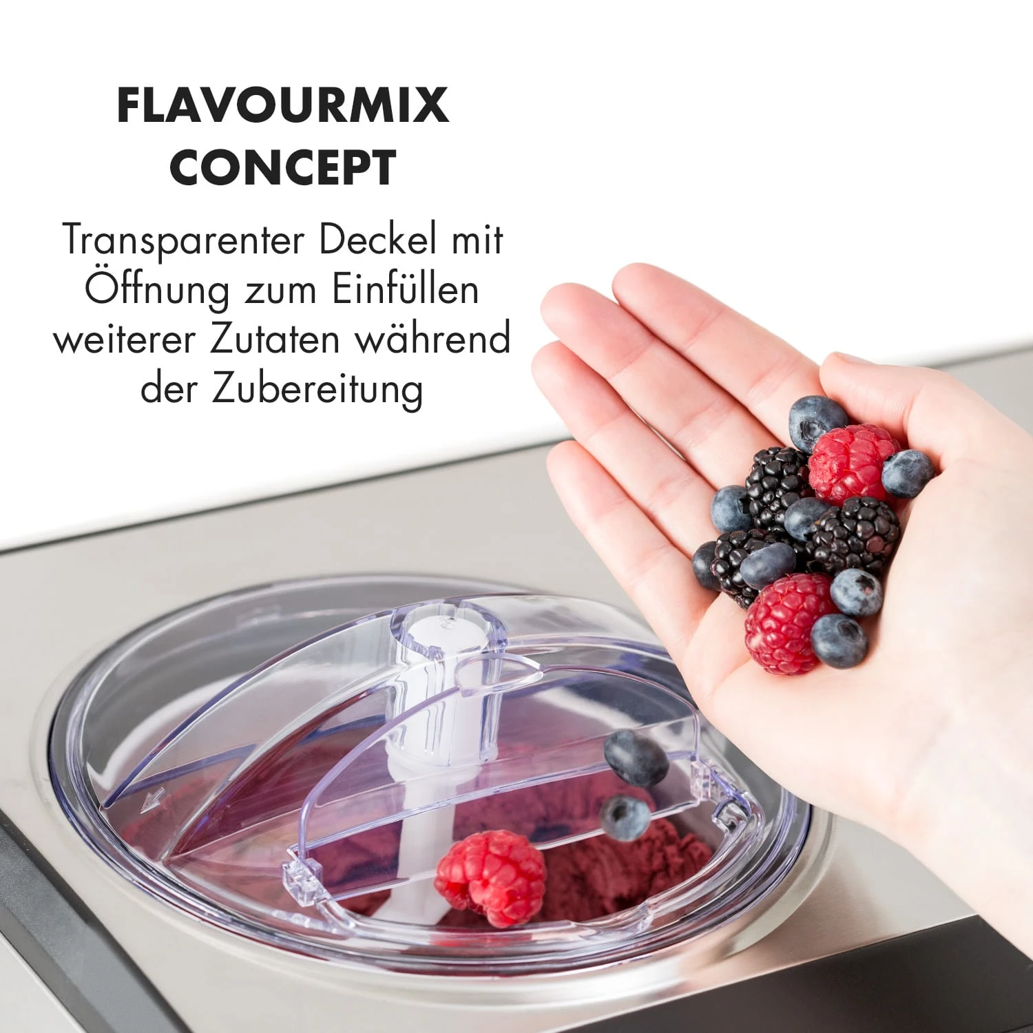 Dolce Bacio Eiscremebereiter Kompressor 2l LCD-Display Touch Edelstahl - Image 3