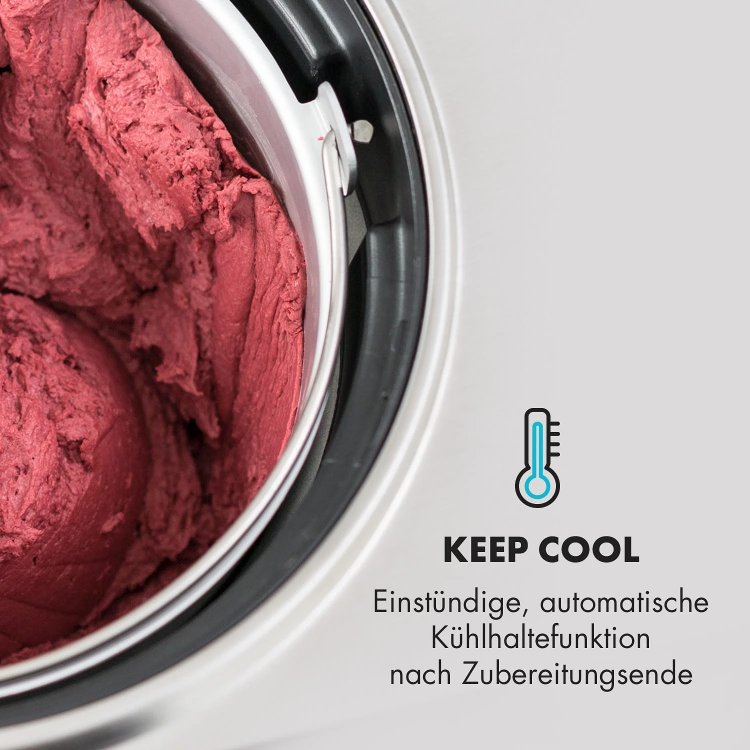 Dolce Bacio Eiscremebereiter Kompressor 2l LCD-Display Touch Edelstahl - Image 8