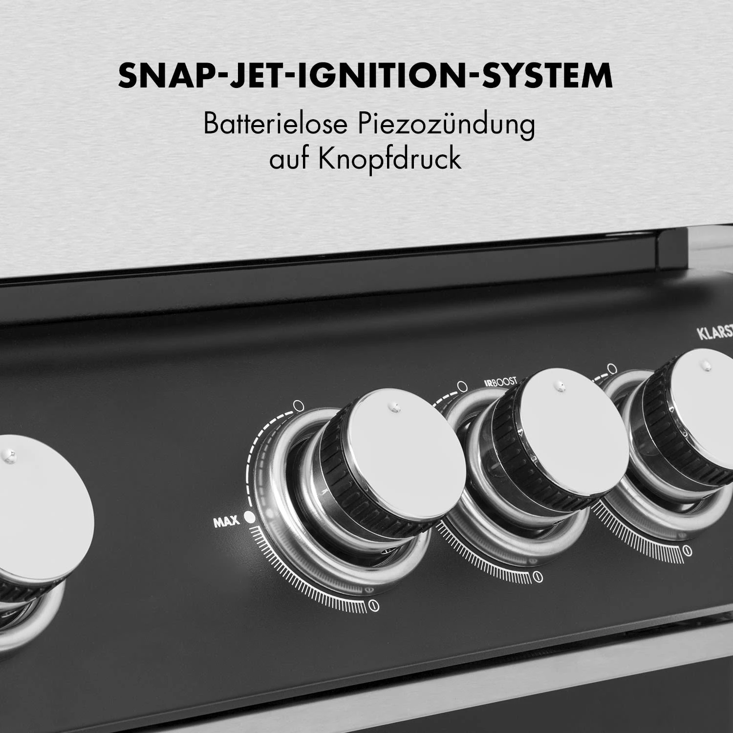 Highgrade 4 IB Gasgrill 6 Brenner 19,8 KW 71x46cm Grill Edelstahl - Image 3