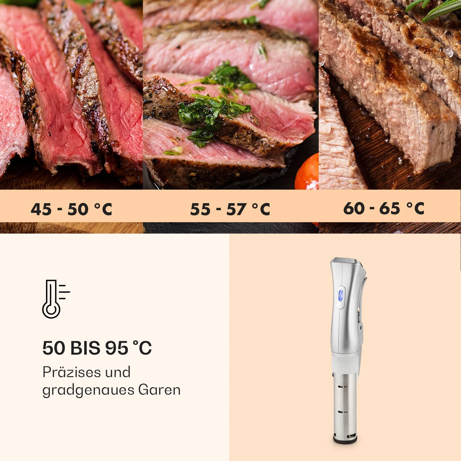 Quickstick Sous Vide Garer Thermostat: 50-95 °C Für 20 L Edelstahl - Image 3