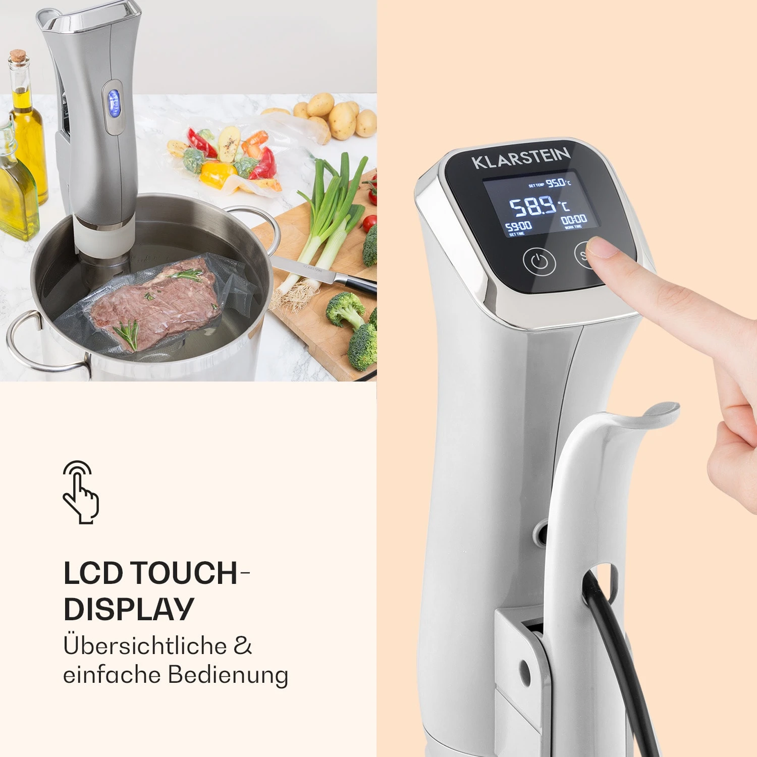 Quickstick Sous Vide Garer Thermostat: 50-95 °C Für 20 L Edelstahl - Image 4