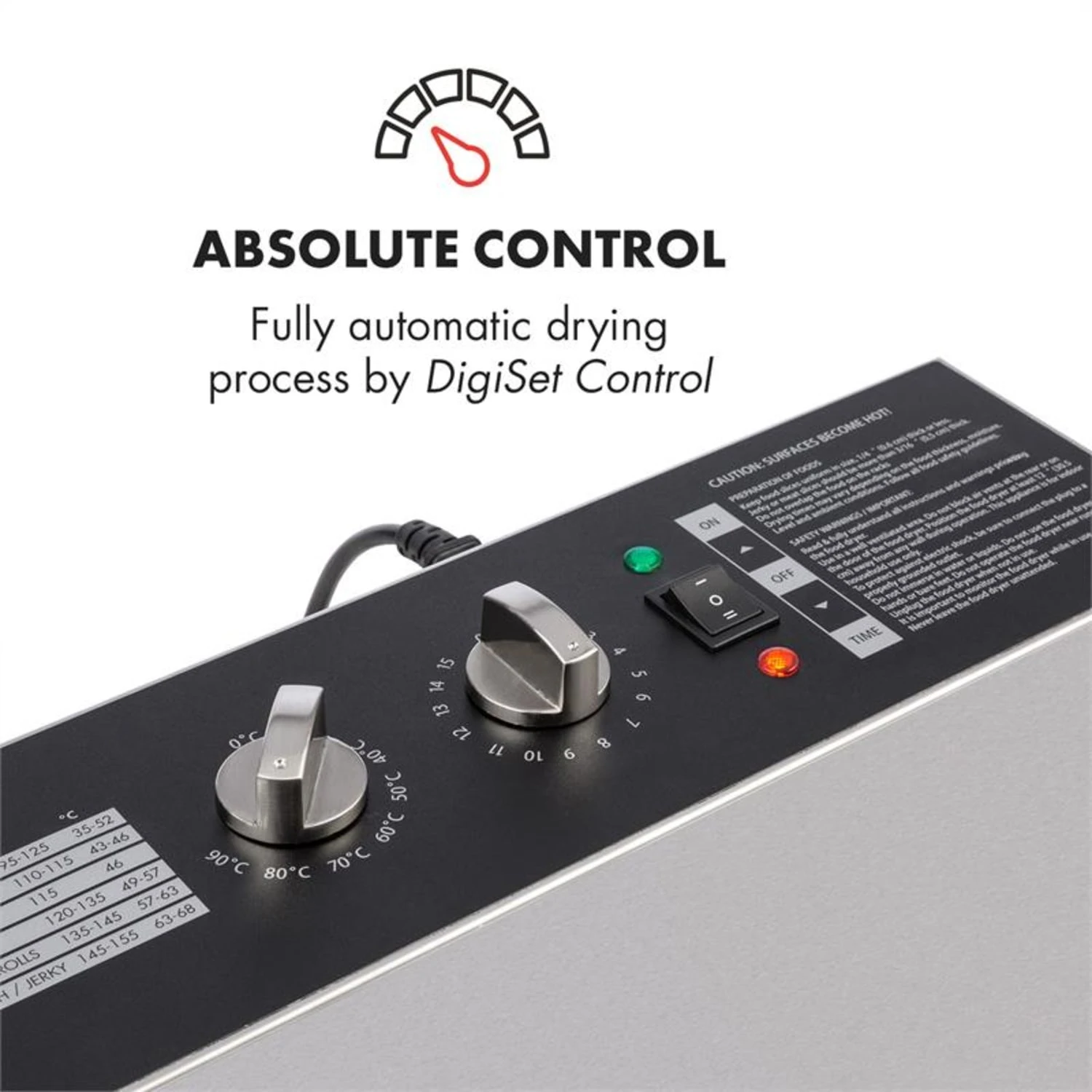 Master Jerky 16 Dörrautomat 1500W 40-90 °C 15h-Timer Edelstahl - Image 2