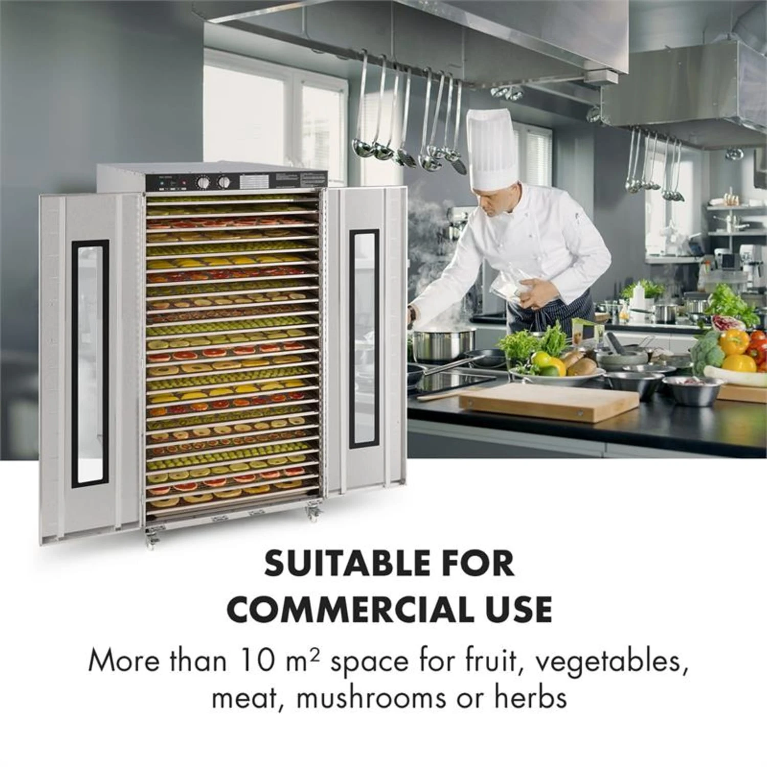 Master Jerky 24 Dörrautomat 5850W 40-90 °C 15h-Timer Edelstahl Silber - Image 2