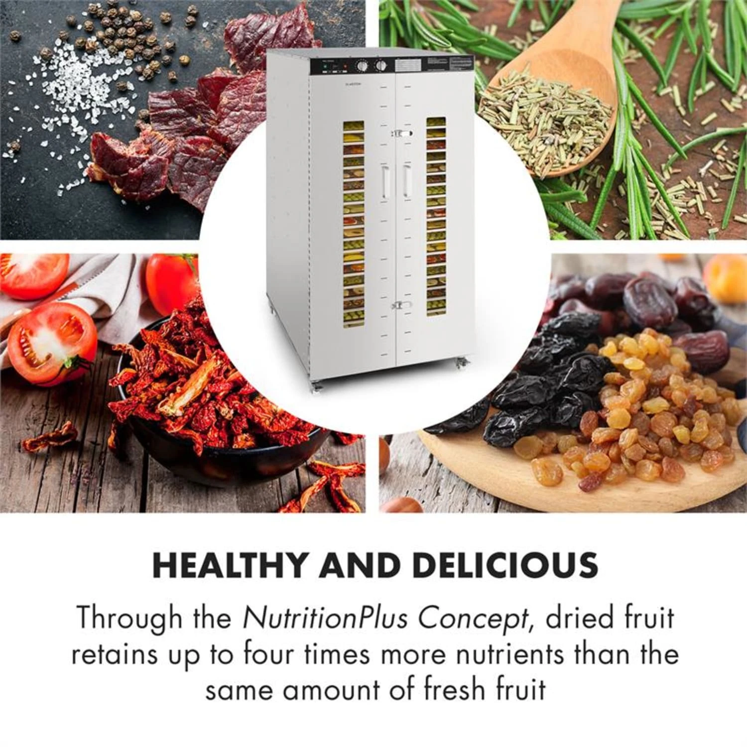 Master Jerky 24 Dörrautomat 5850W 40-90 °C 15h-Timer Edelstahl Silber - Image 5