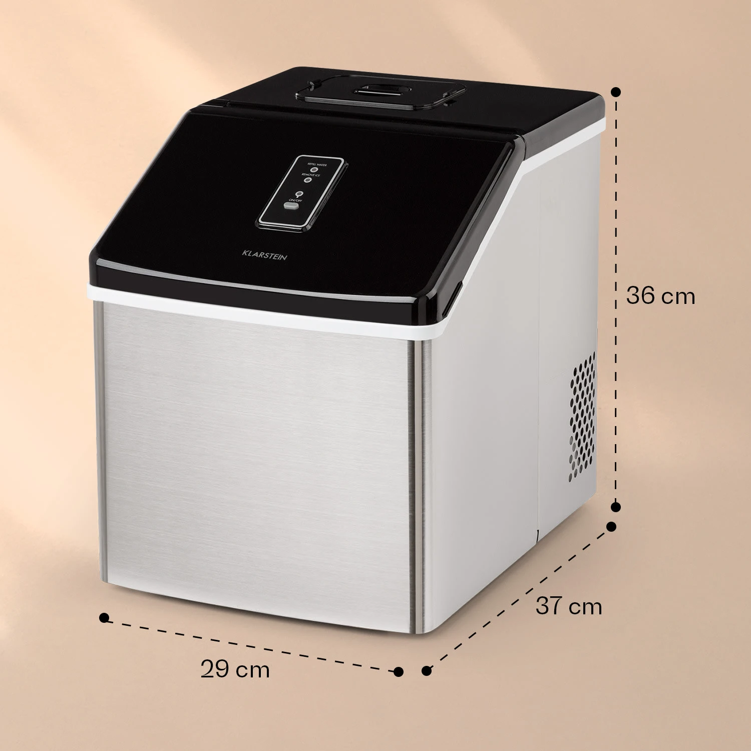 Clearcube Eiswürfelmaschine Klareis 13kg/24h Edelstahl Schwarz - Image 7