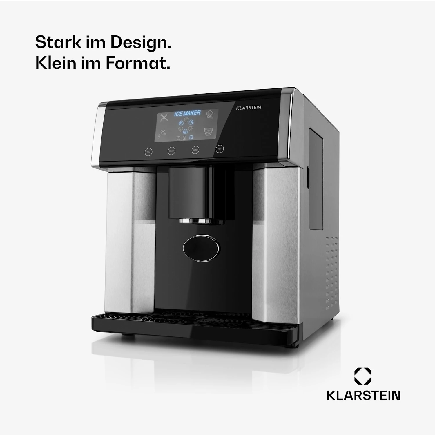 Eiszeit Eiswürfelmaschine Edelstahl 3 Eiswürfelgrößen Silber - Image 3