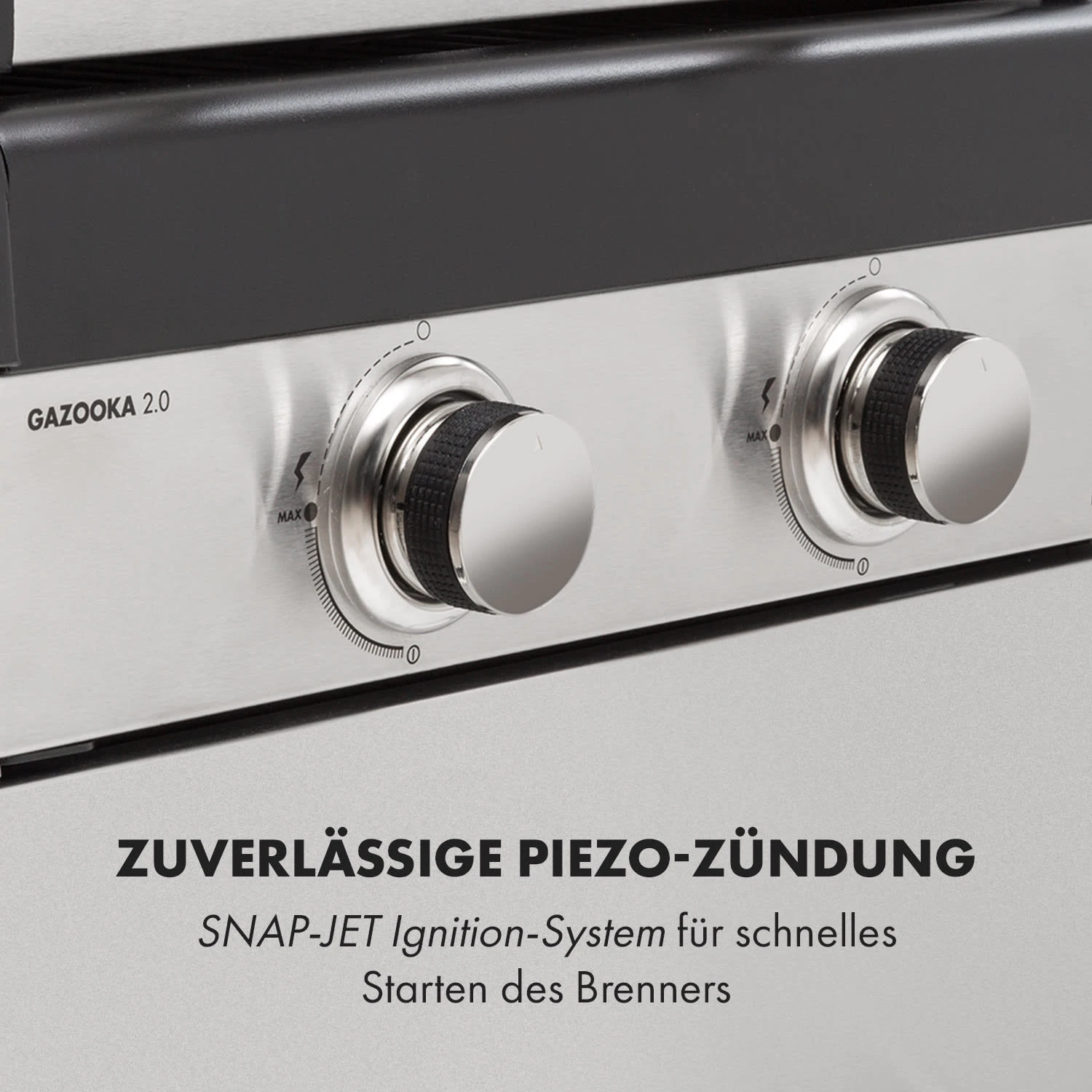 Gazooka 2.0T Gas BBQ Grill 2x3kW Brenner Edelstahl - Image 8