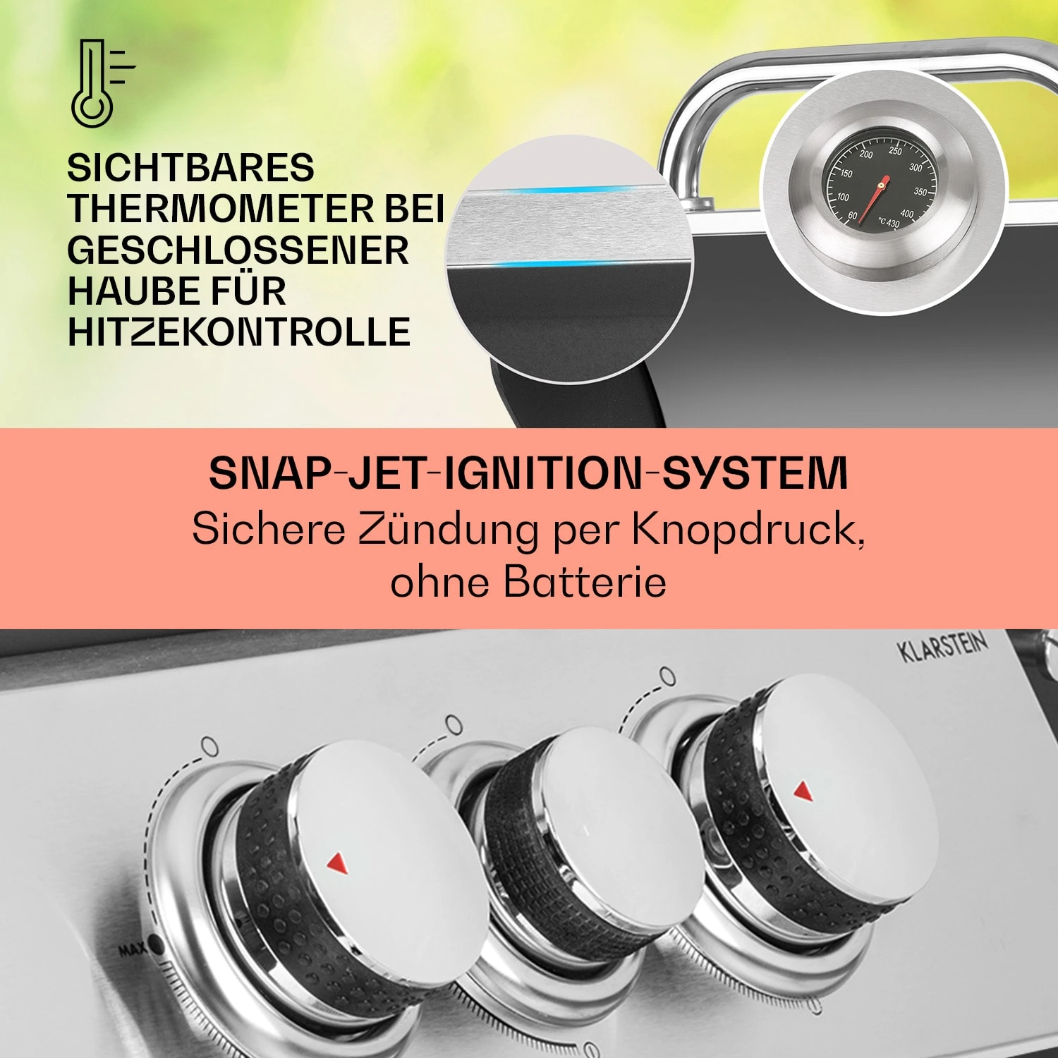 Tomahawk 3.1 S Gasgrill 3x3,6kW Brenner+2,7 KW 60x45cm Grill Edelstahl - Image 4