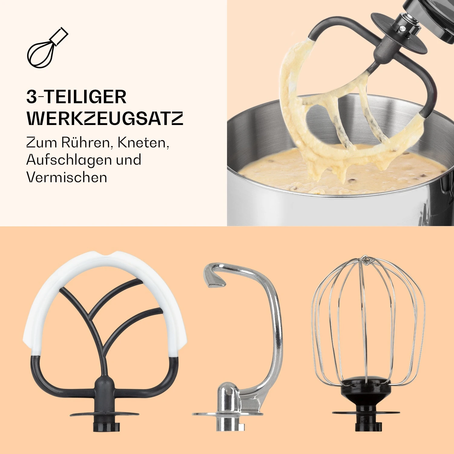 Bella Pico 2G Küchenmaschine 1200W 1,6PS 6 Stufen 5 Liter - Image 5