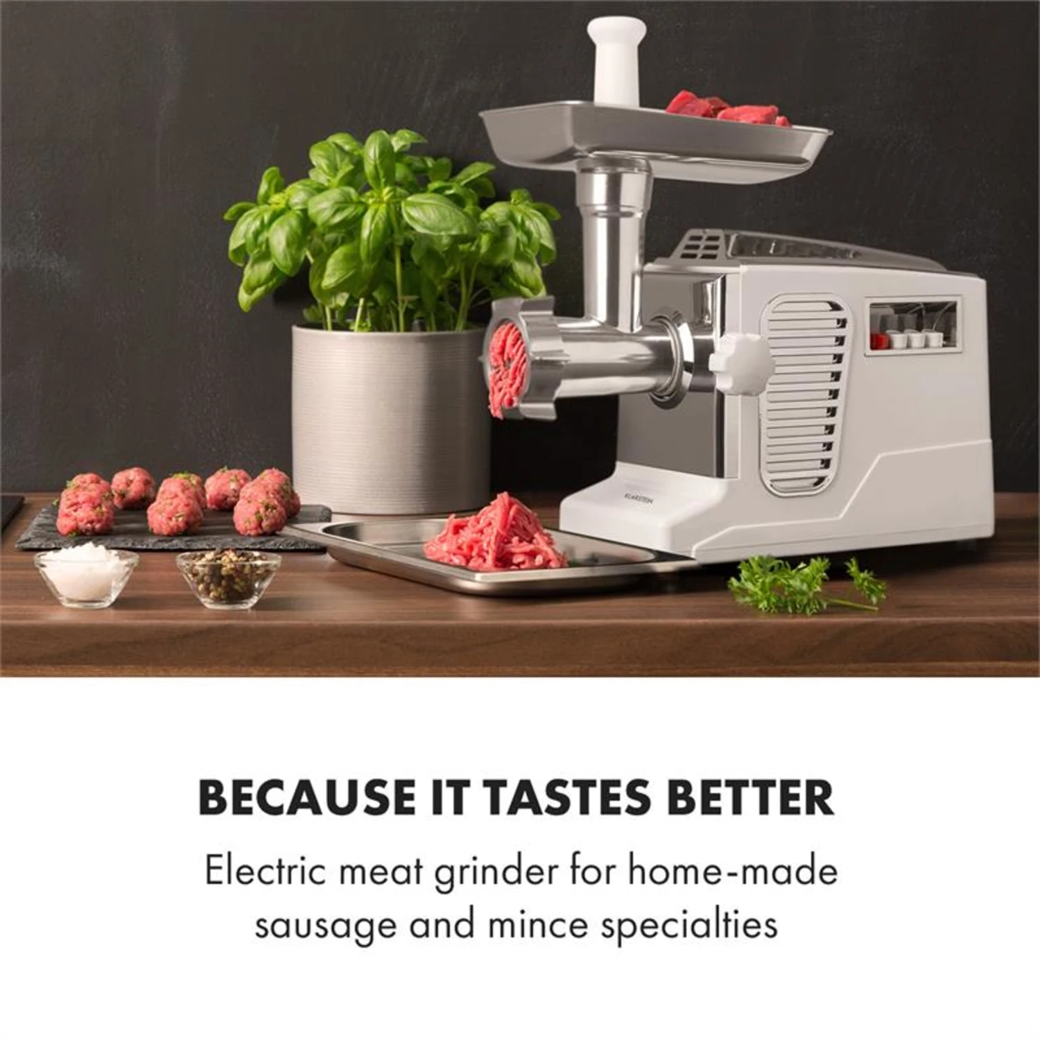 Kraftprotz Elektrischer Fleischwolf 700 W Kupfermotor Edelstahl - Image 2