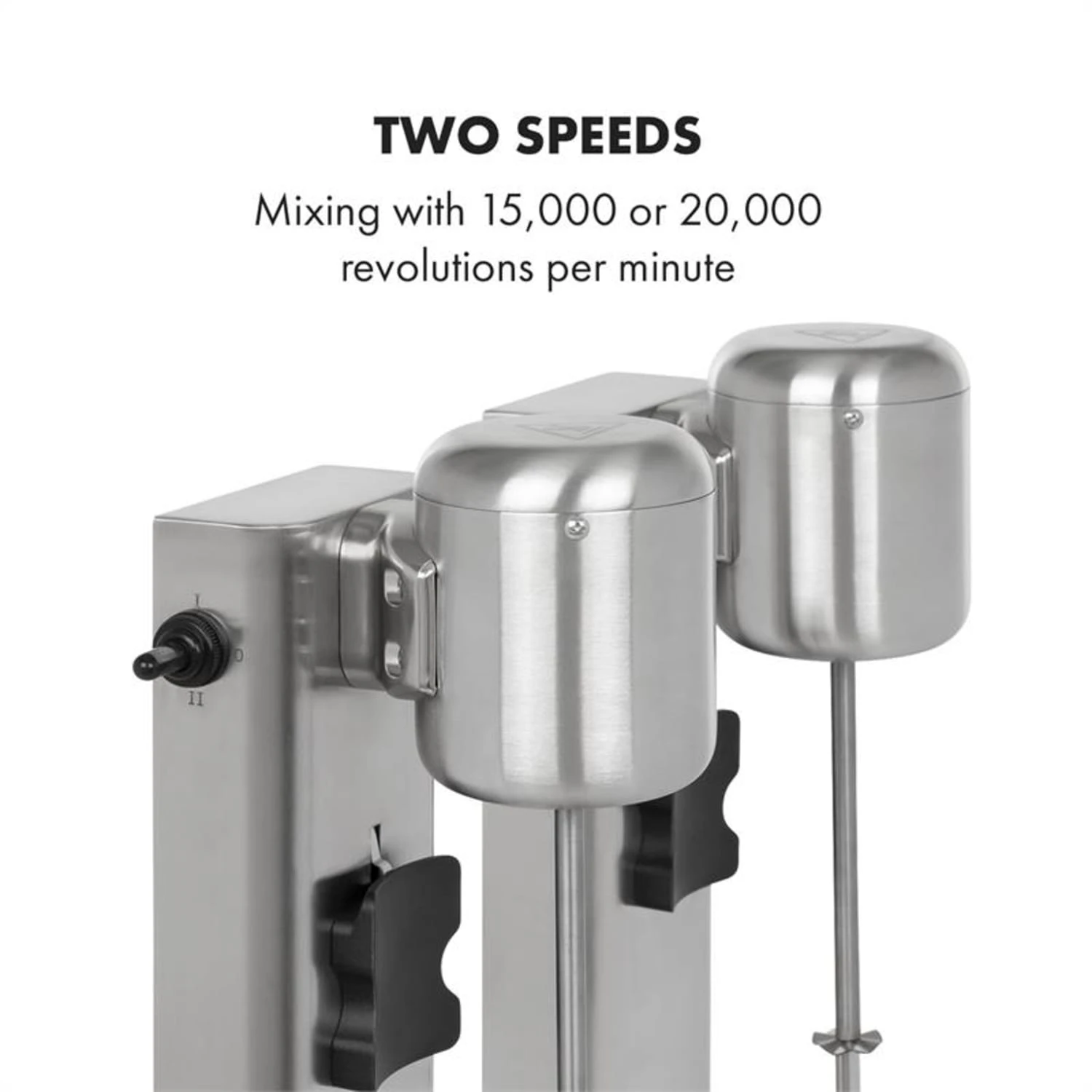 Kraftpaket II Doppel-Milchshake-Mixer Proteinshake 160W Edelstahl - Image 4