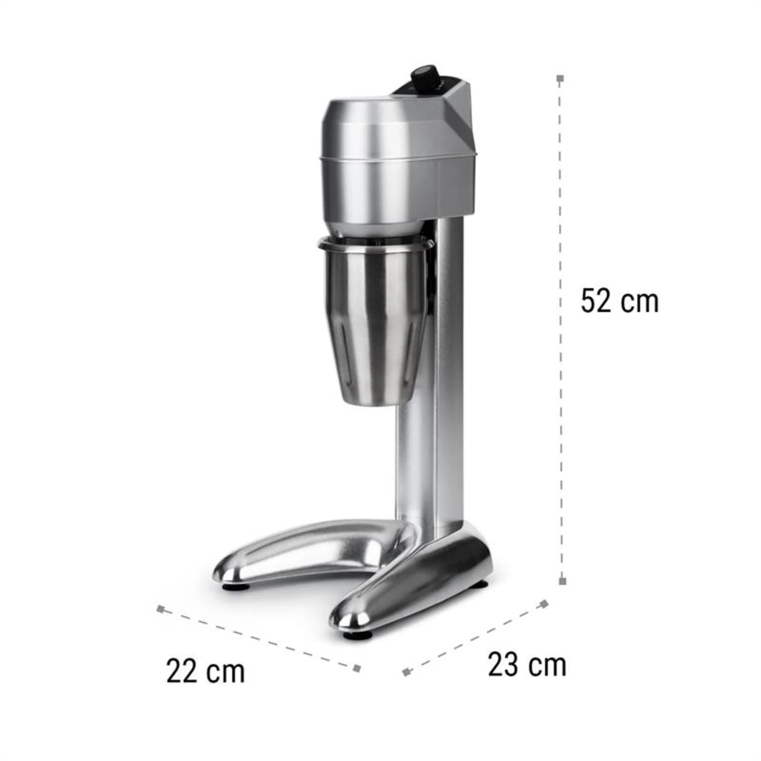 Kraftprotz Milchshake-Mixer Proteinshake 300W Stufenlos Edelstahl - Image 9