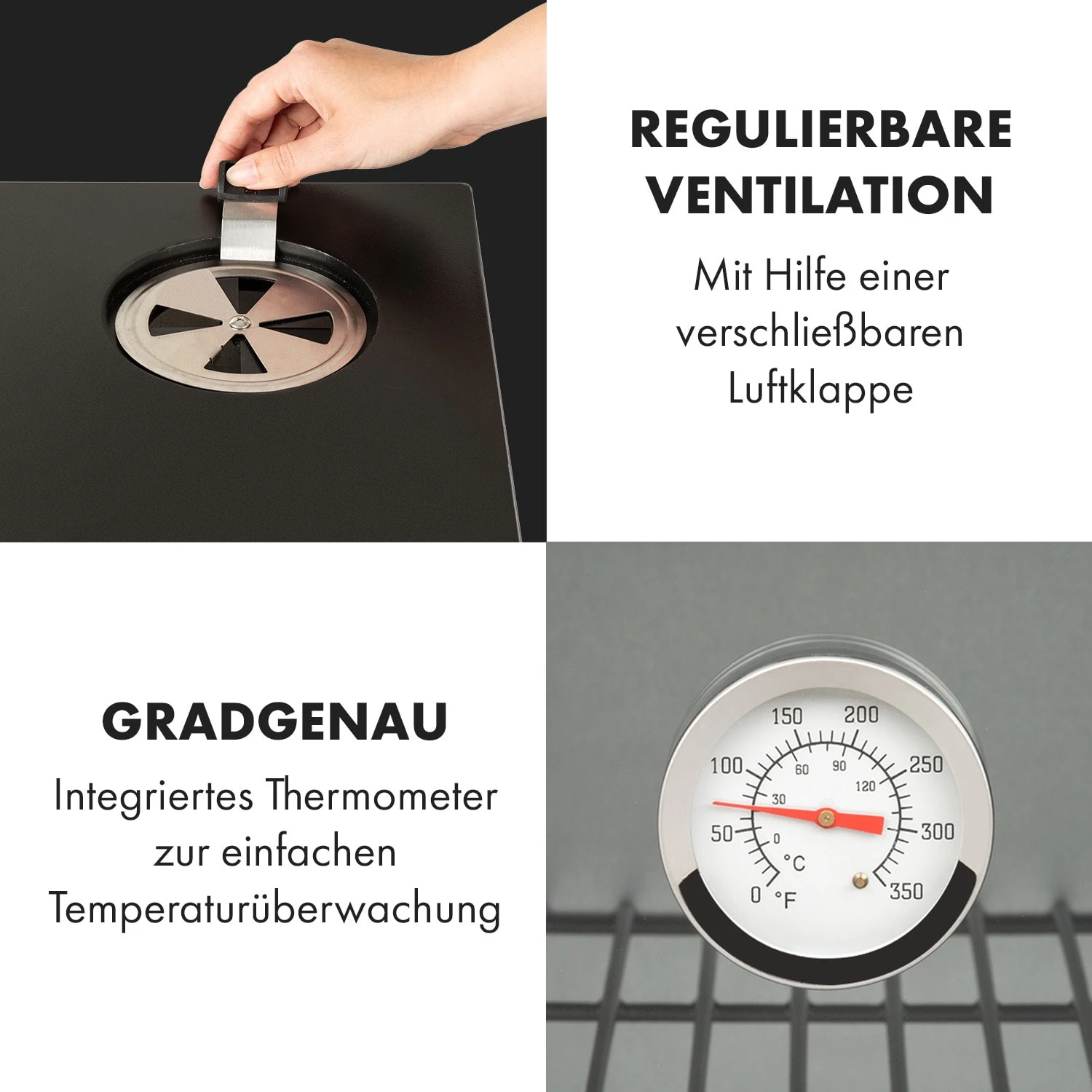 Pasadena Gas-Räuchergrill 2,5 KW Heizleistung 180 °C / 350 °F Max. - Image 6