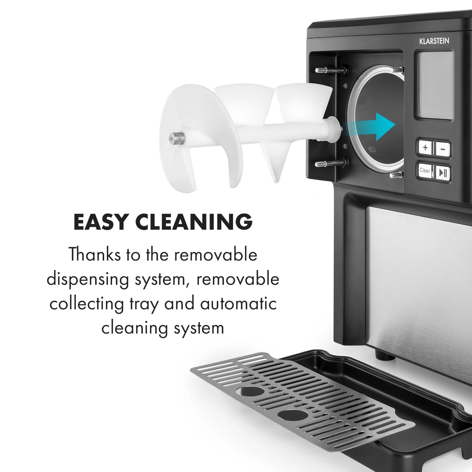 Sweet Sundae Eiscrememaschine Kompressor 1,5l Edelstahl Schwarz - Image 8