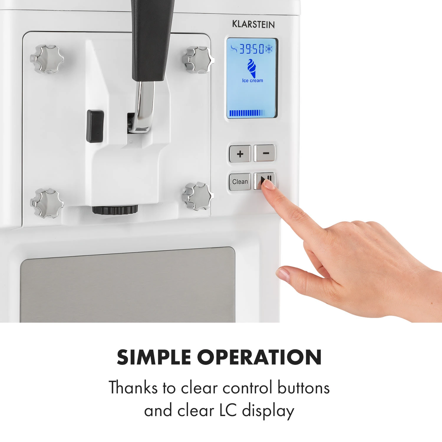 Sweet Sundae Eiscrememaschine Kompressor 1,5l Edelstahl Weiß - Image 7