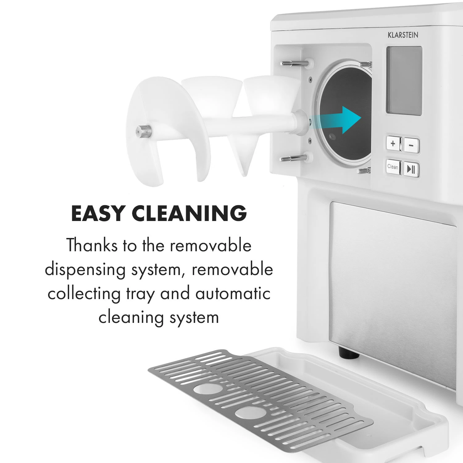 Sweet Sundae Eiscrememaschine Kompressor 1,5l Edelstahl Weiß - Image 8