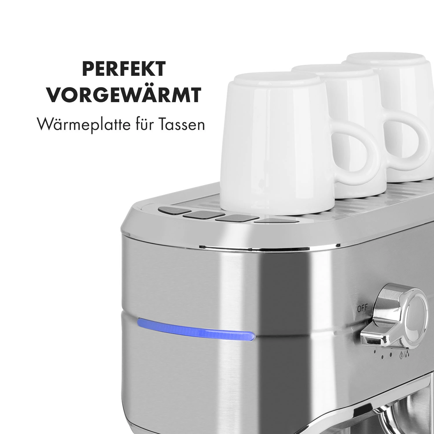 Futura Espressomaker 20 Bar 1450 Watt 20 Bar Wassertank: 1,25 Liter Rostfreier Edelstahl - Image 8