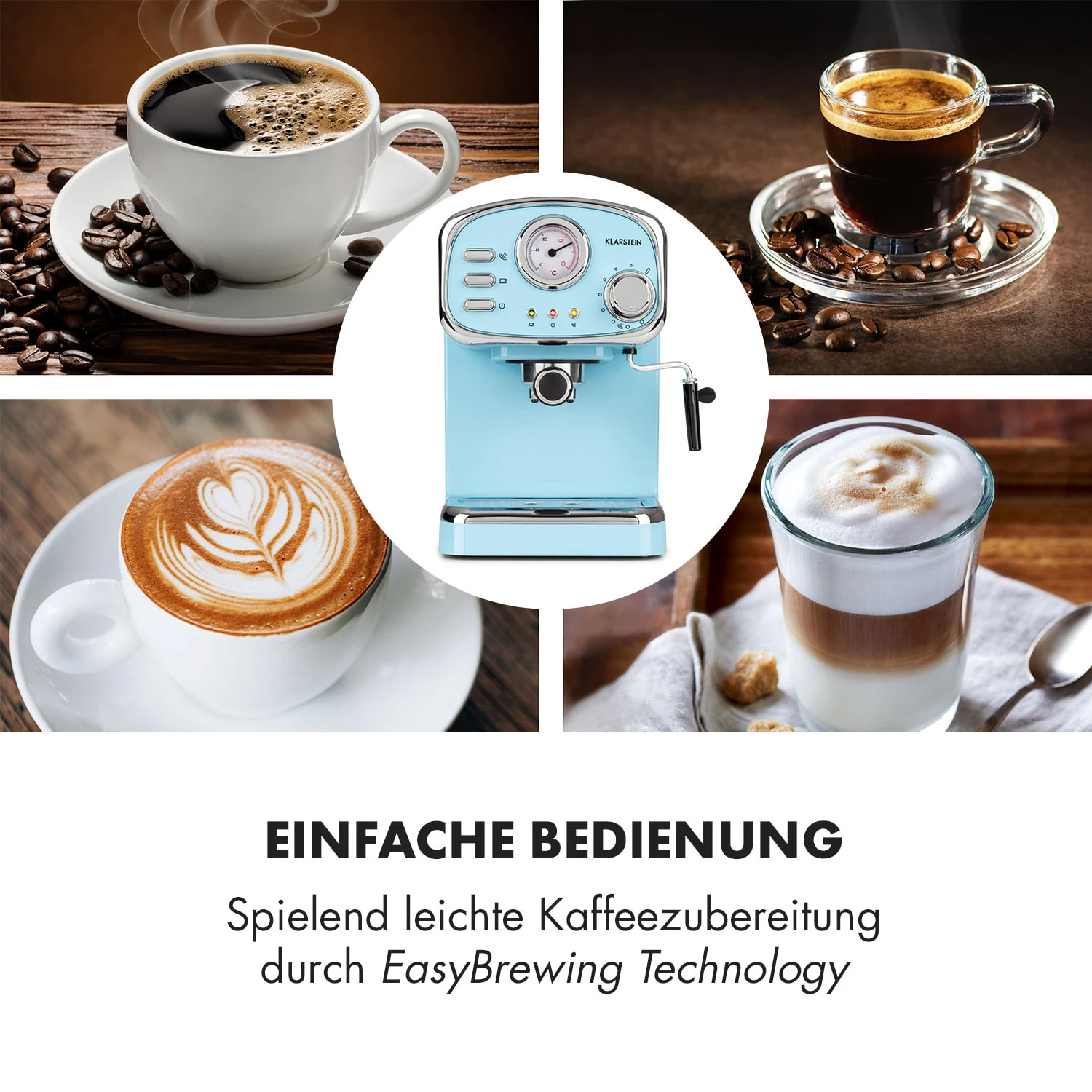 Espressionata Gusto Espressomaschine 1100W 15 Bar Druck - Image 4