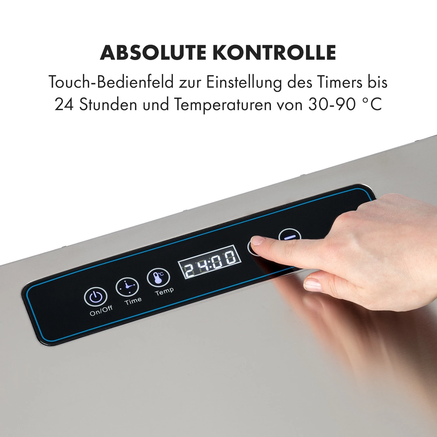 Captain Jerky 110 Dörrautomat 1000W 30-90 °C 24h-Timer Edelstahl - Image 3