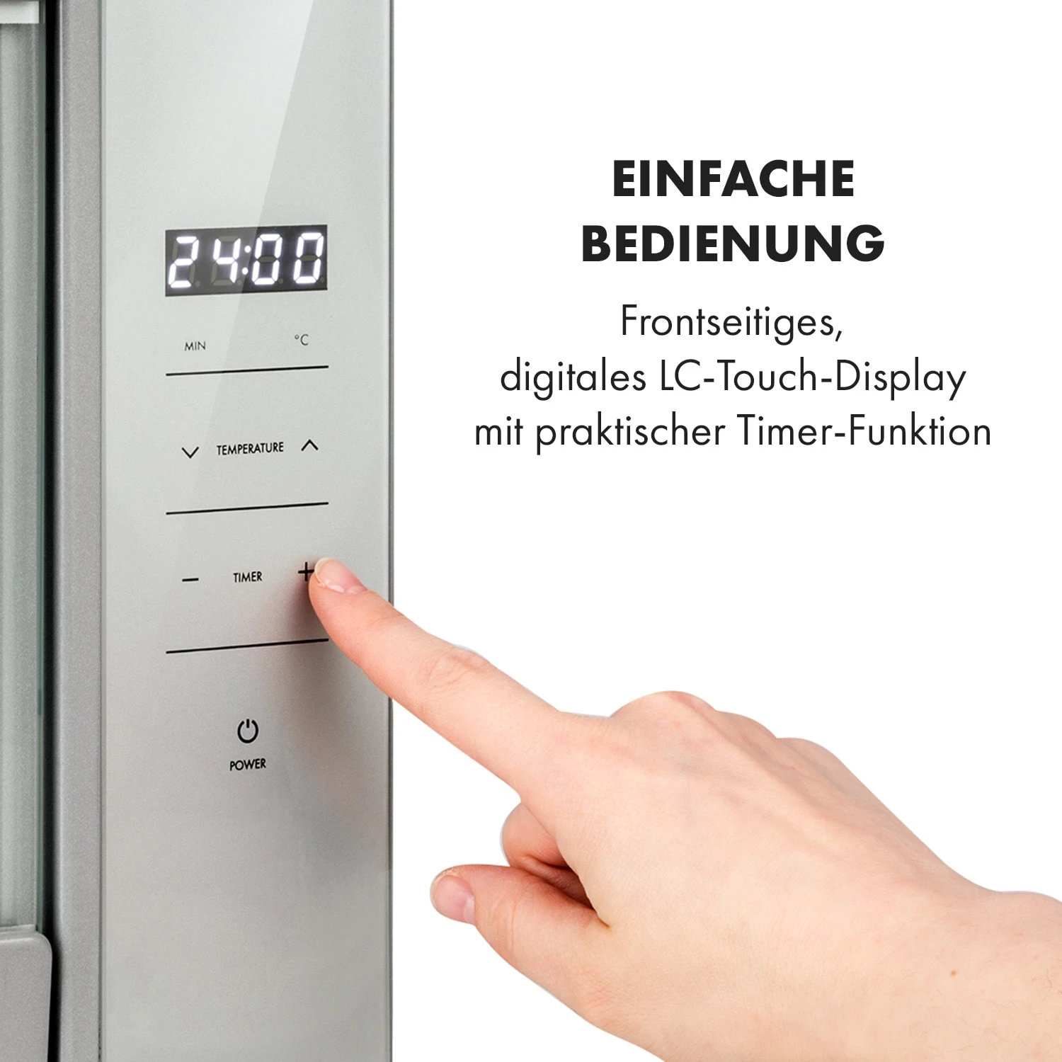 Mega Jerky Dörrautomat 650W 35-80°C LC-Touch-Display Timer 8 Ebenen - Image 3