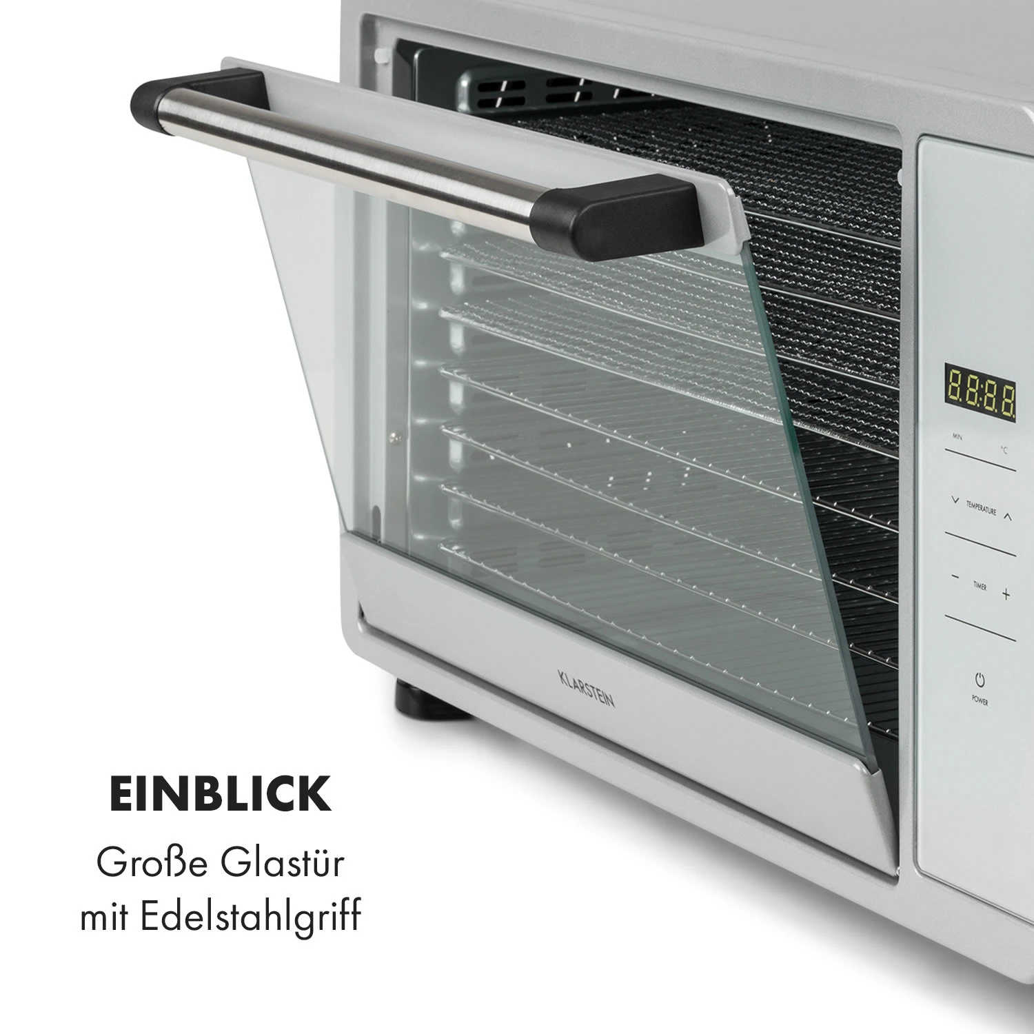 Mega Jerky Dörrautomat 650W 35-80°C LC-Touch-Display Timer 8 Ebenen - Image 7