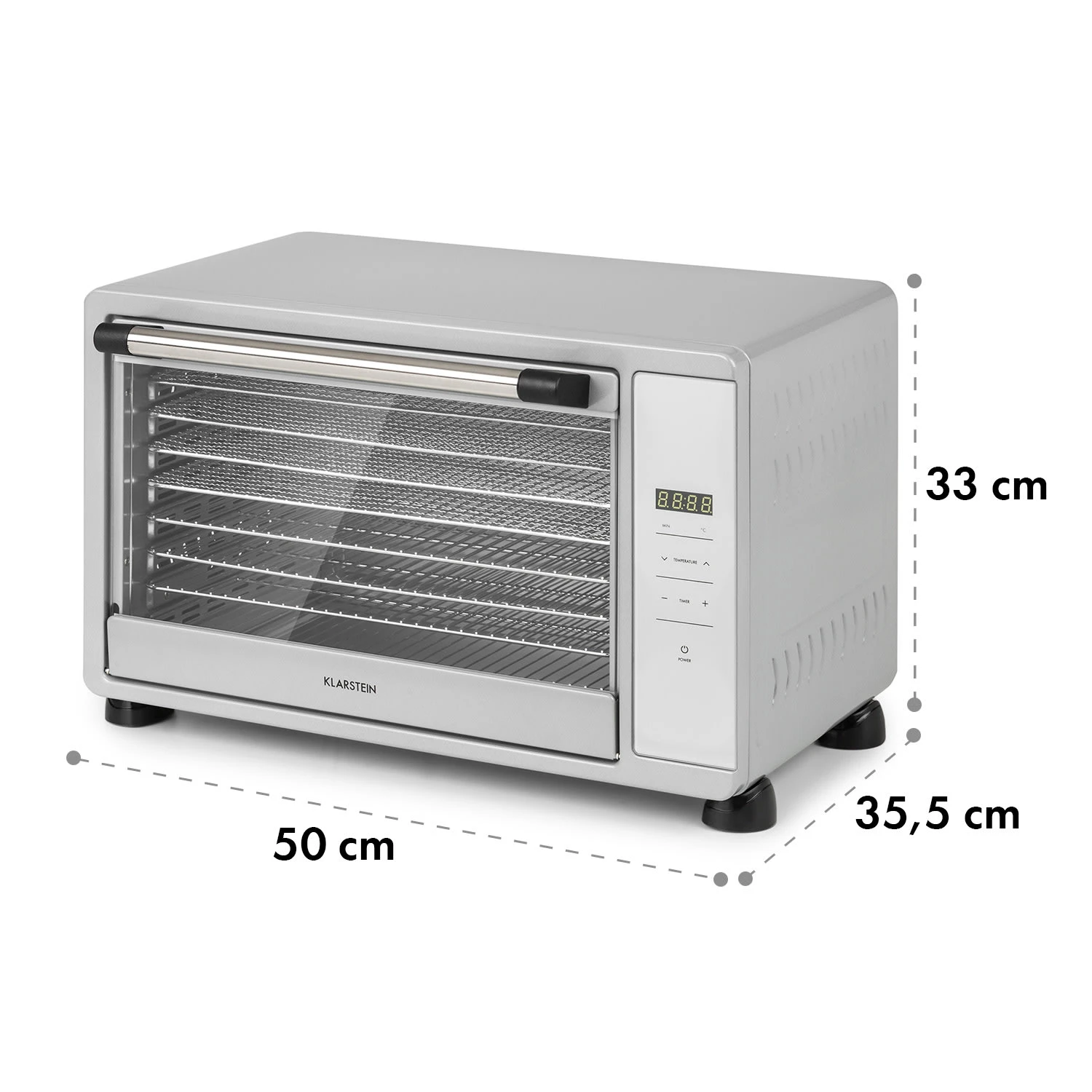 Mega Jerky Dörrautomat 650W 35-80°C LC-Touch-Display Timer 8 Ebenen - Image 8