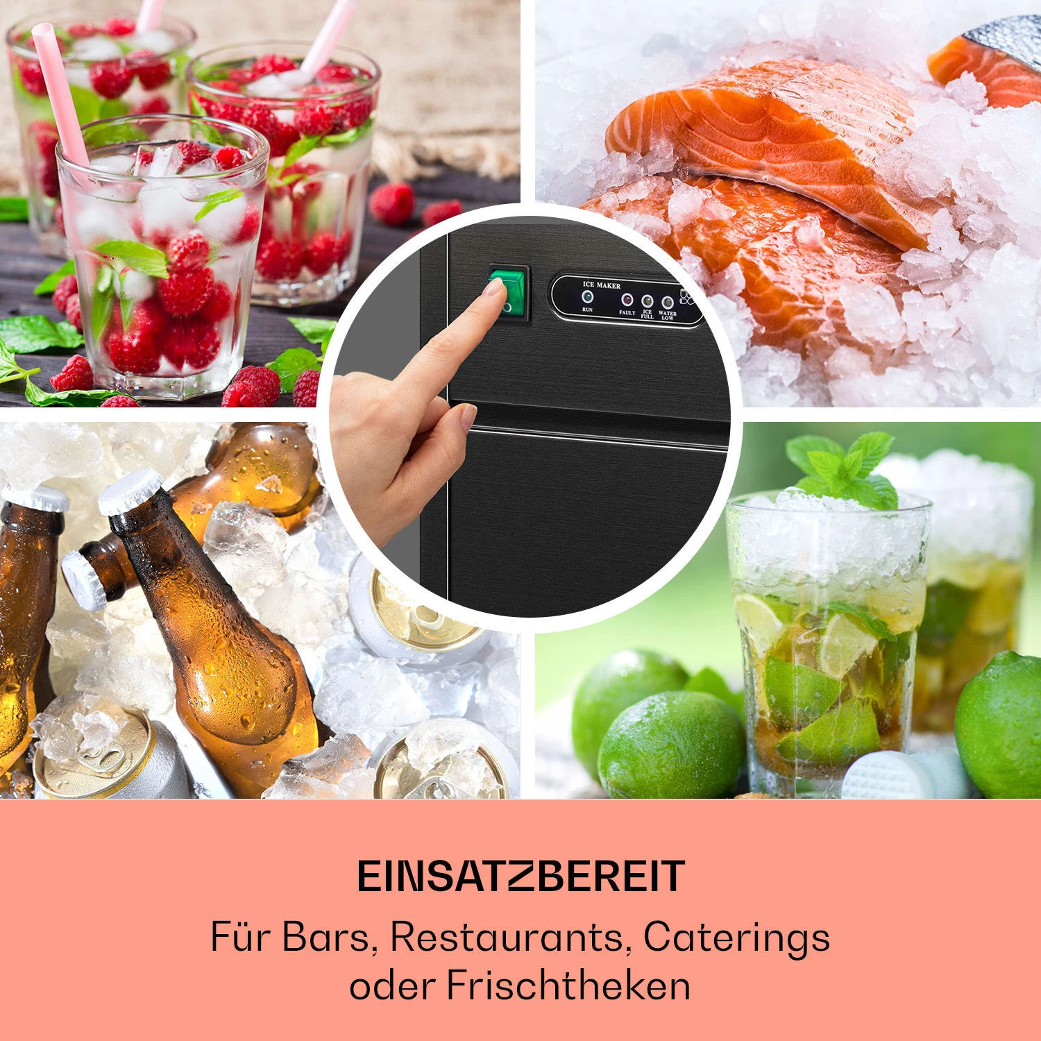 Powericer XL Eiswürfelmaschine 20 Kg/Tag 145 Watt - Image 3