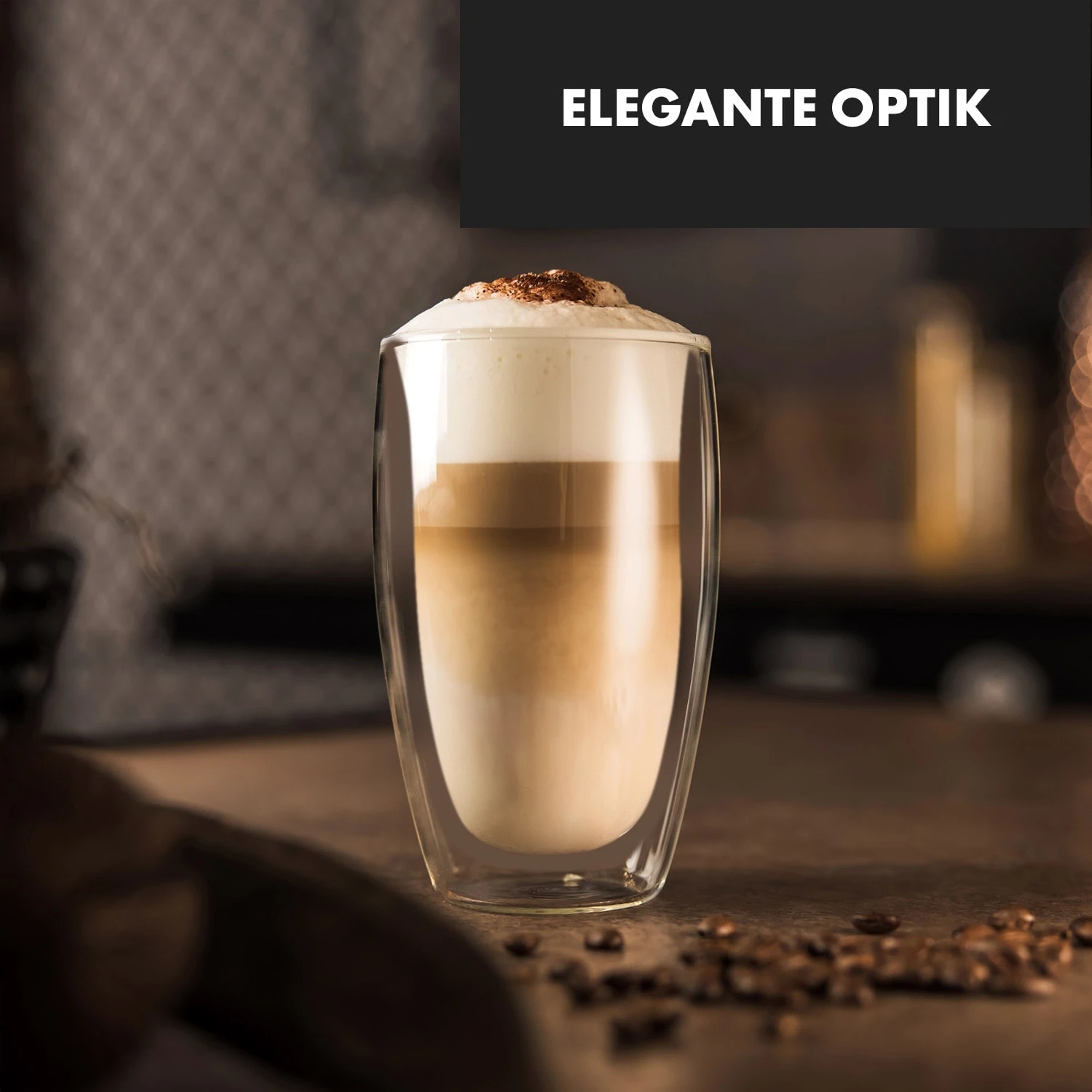 Carajillo Doppelwandige Thermogläser 450ml Handgemacht Borosilikatglas - Image 2