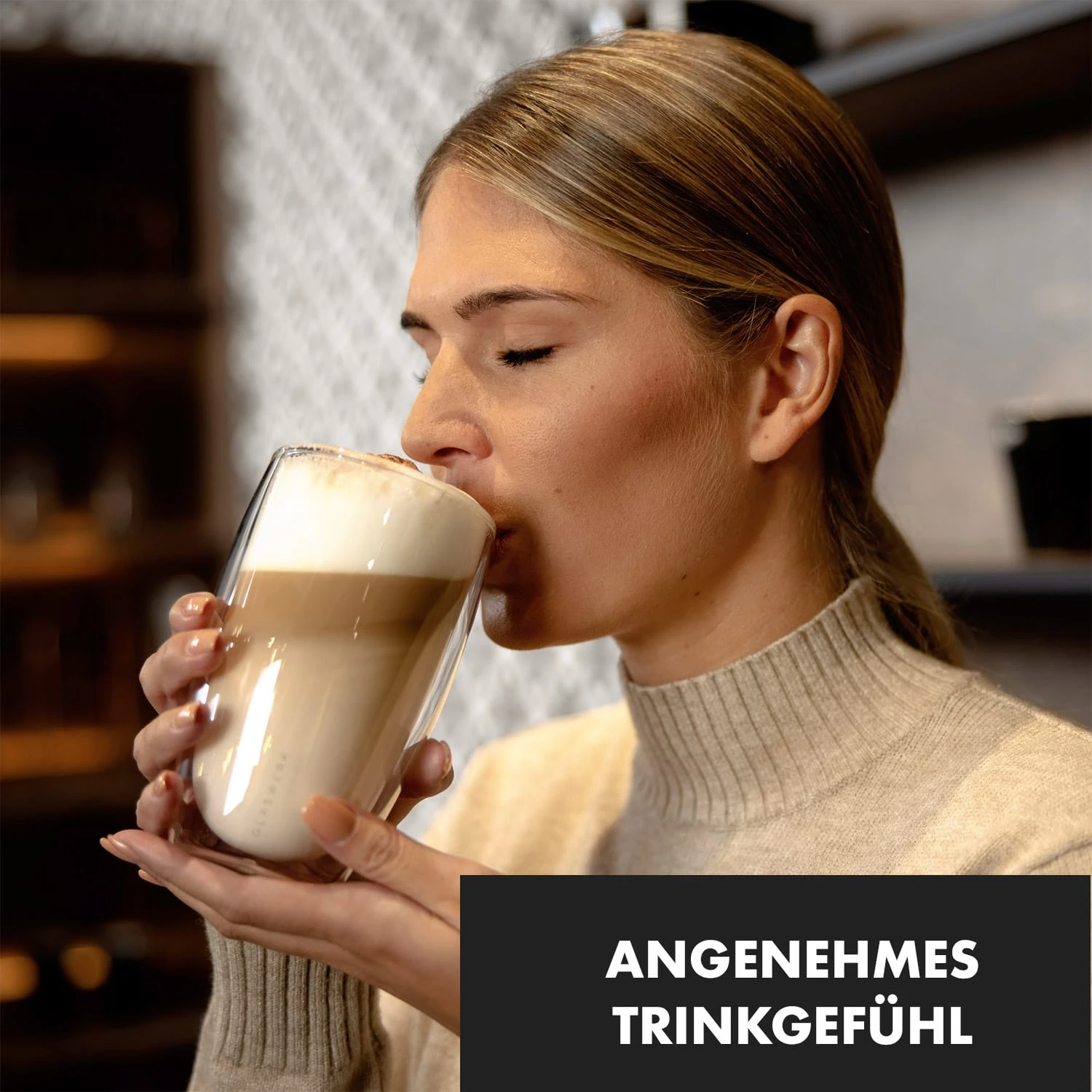 Carajillo Doppelwandige Thermogläser 450ml Handgemacht Borosilikatglas - Image 3