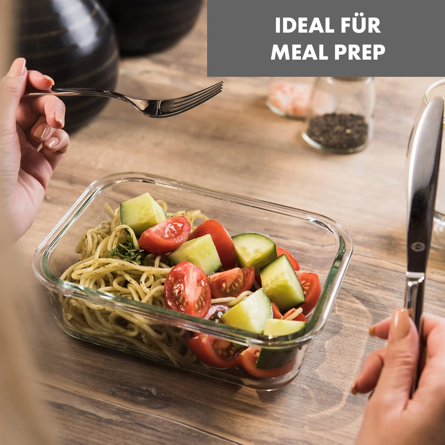 Glaswerk Jardine Frischhaltedosen 3er Set 640 1040 1520 Ml Borosilikatglas Deckel - Image 4