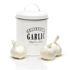 Montana Knoblauchtopf Emaille-Stahlblech 12 X 18 Cm (ØxH) Rostfrei