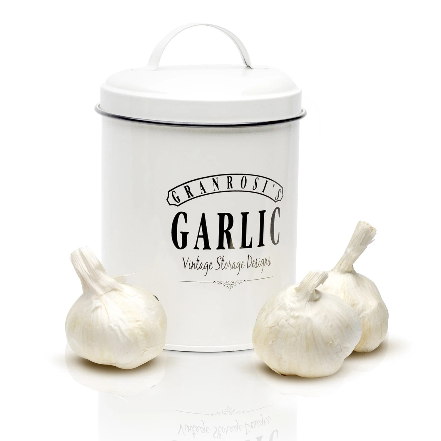 Montana Knoblauchtopf Emaille-Stahlblech 12 X 18 Cm (ØxH) Rostfrei