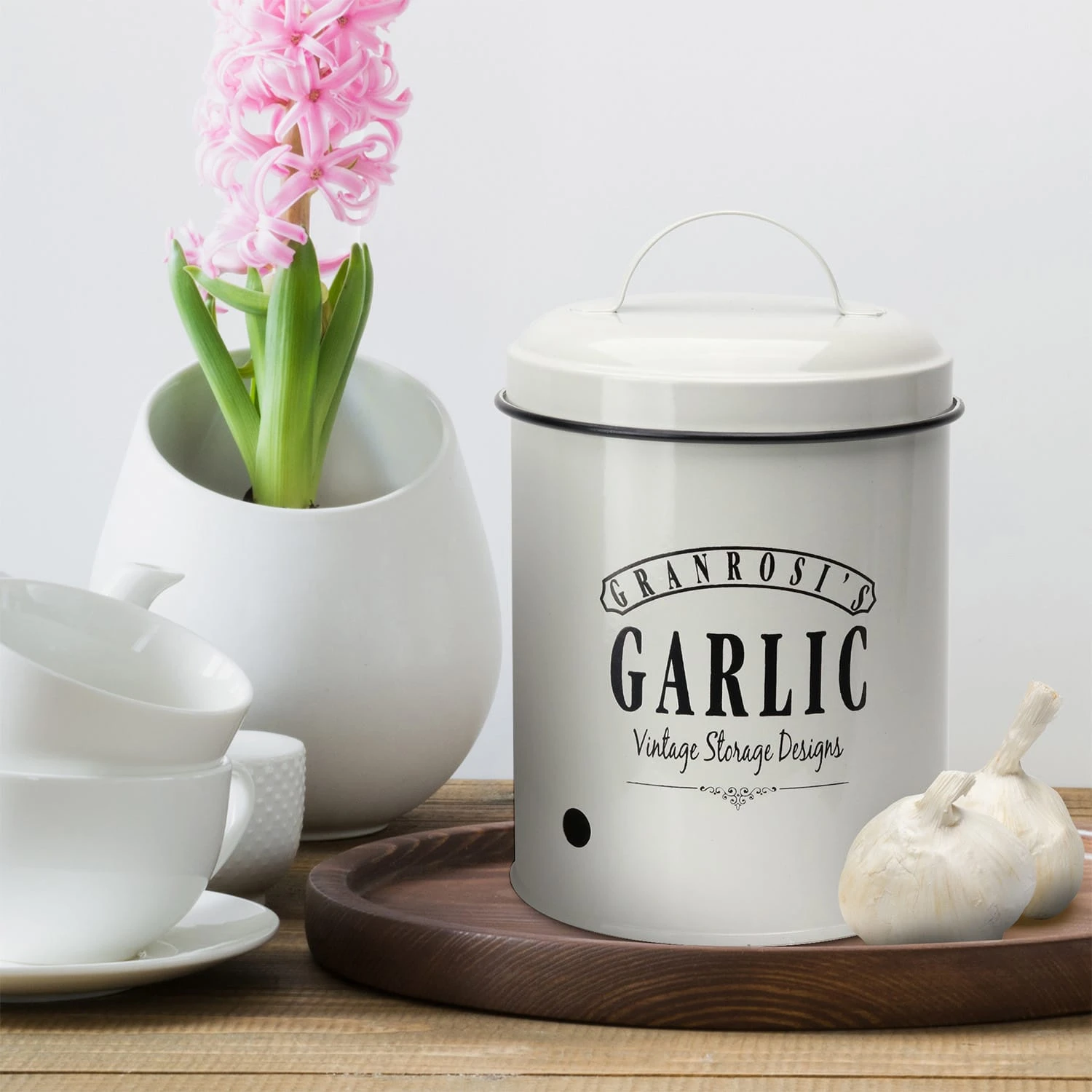 Montana Knoblauchtopf Emaille-Stahlblech 12 X 18 Cm (ØxH) Rostfrei - Image 2