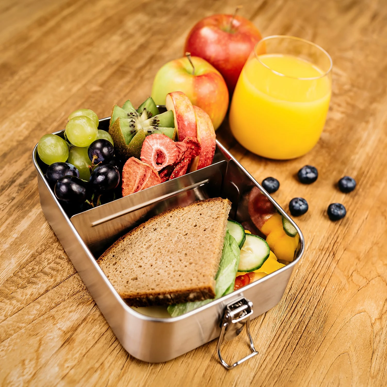 Schmatzfatz Eco Lunchbox 1200ml 19,5 X 14,5 X 6,5 Cm (BxHxT) Edelstahl - Image 5