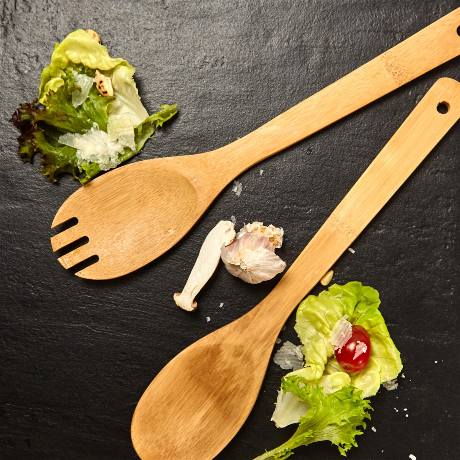 Küchenzubehör Kochlöffel Und Pfannenheber 6er-Set Nachhaltig Bambus - Image 5