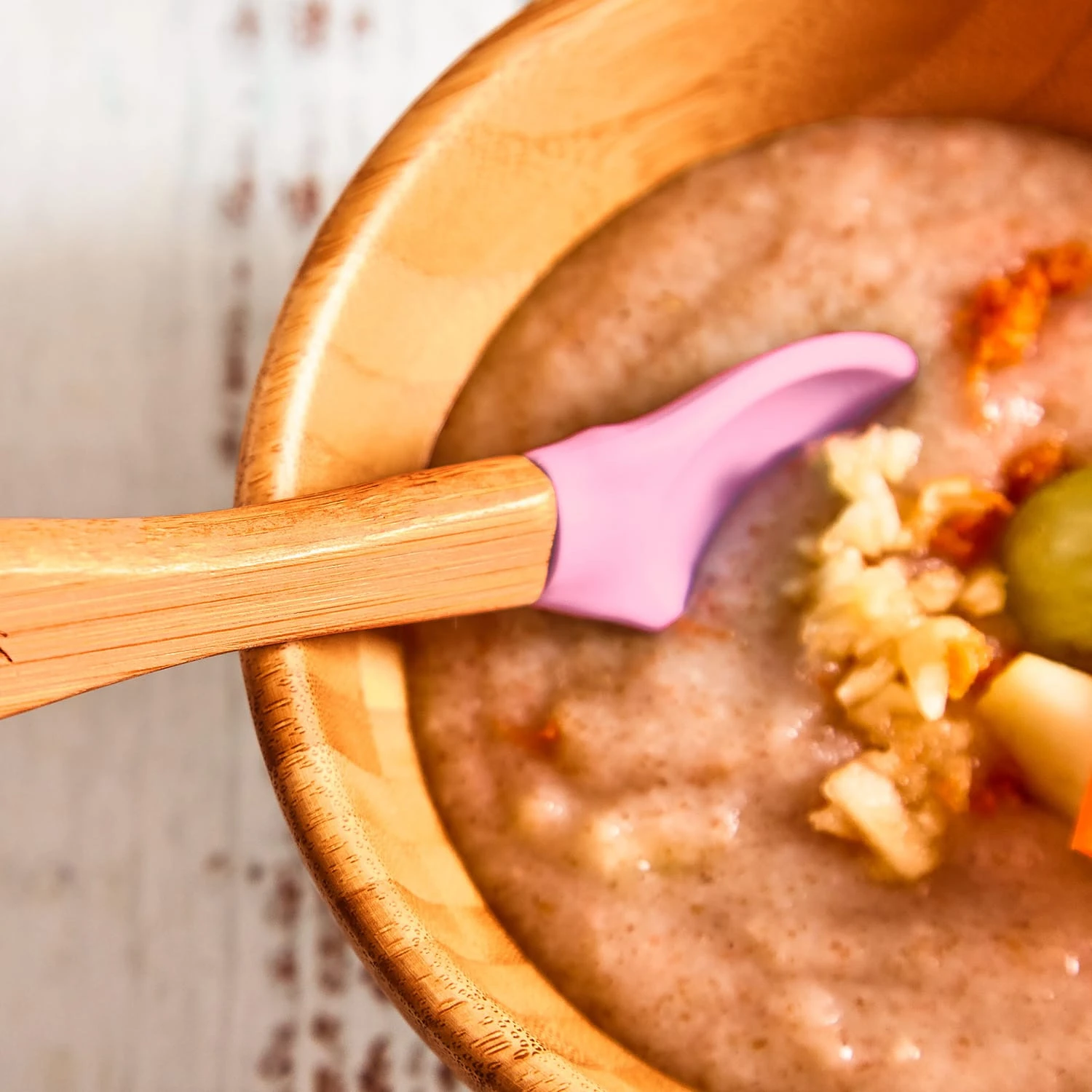 Kindergeschirr Mit Bambusschale Und Löffel 400 Ml Inkl. Saugnapf Ø: 13,7 Cm - Image 3