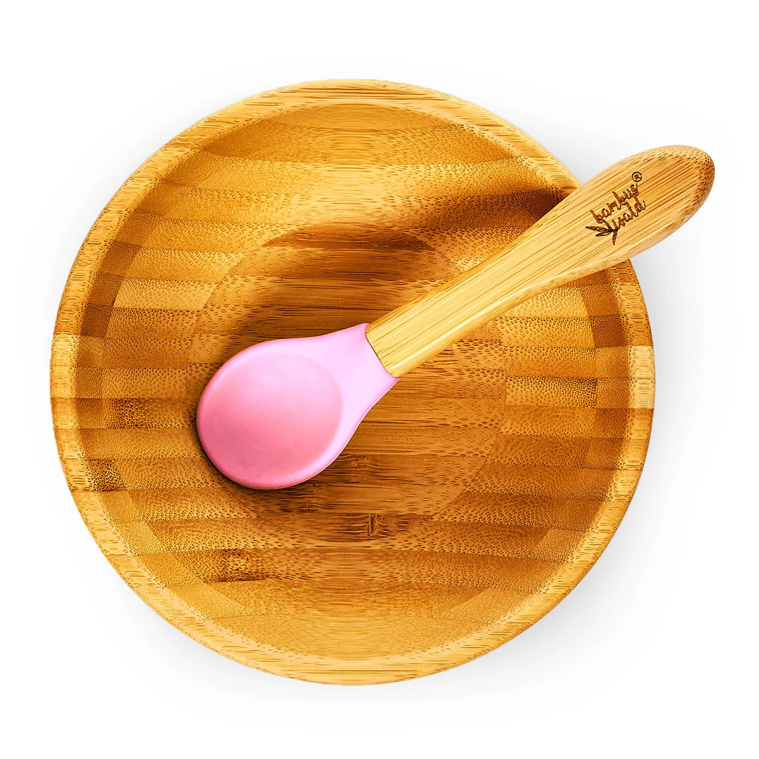 Kindergeschirr Mit Bambusschale Und Löffel 400 Ml Inkl. Saugnapf Ø: 13,7 Cm - Image 4