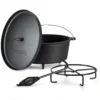 Galloway Dutch Oven 12.0 BBQ-Topf Gusseisen Standfüße Größe XL / 12 Qt