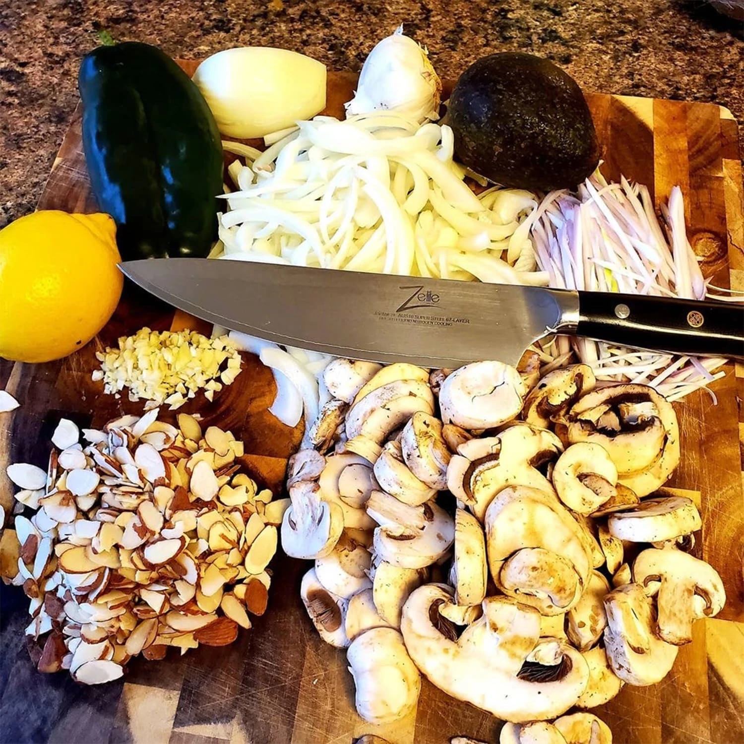 Alpha-Royal Japanese Serie 8" Chefkochmesser Damaszener-Stahl - Image 4