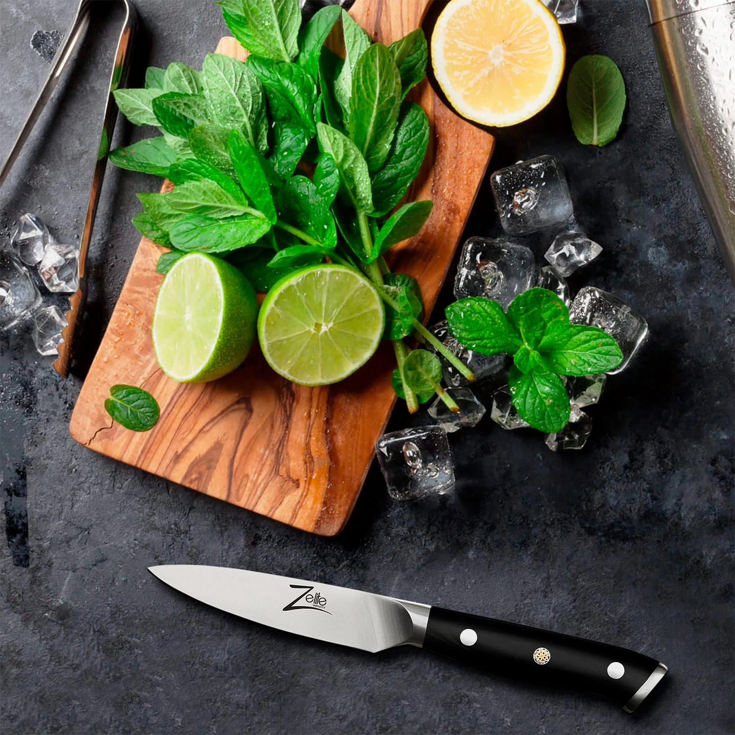 Alpha-Royal German 4" Schälmesser 56 HCR Damaszenerstahl - Image 5