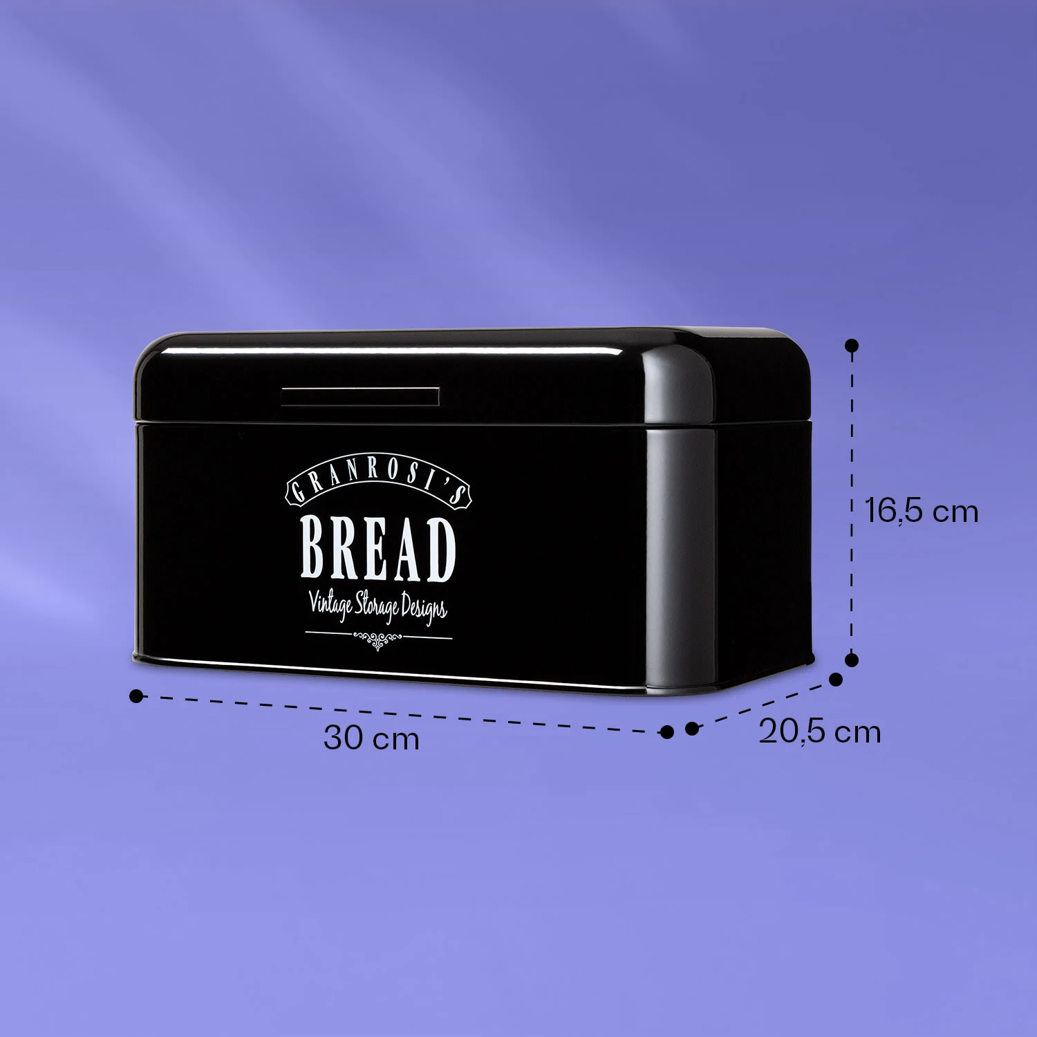 Delaware Brotkasten Metall 30 X 16 X 20,5 Cm Klappdeckel Lüftungslöcher - Image 6